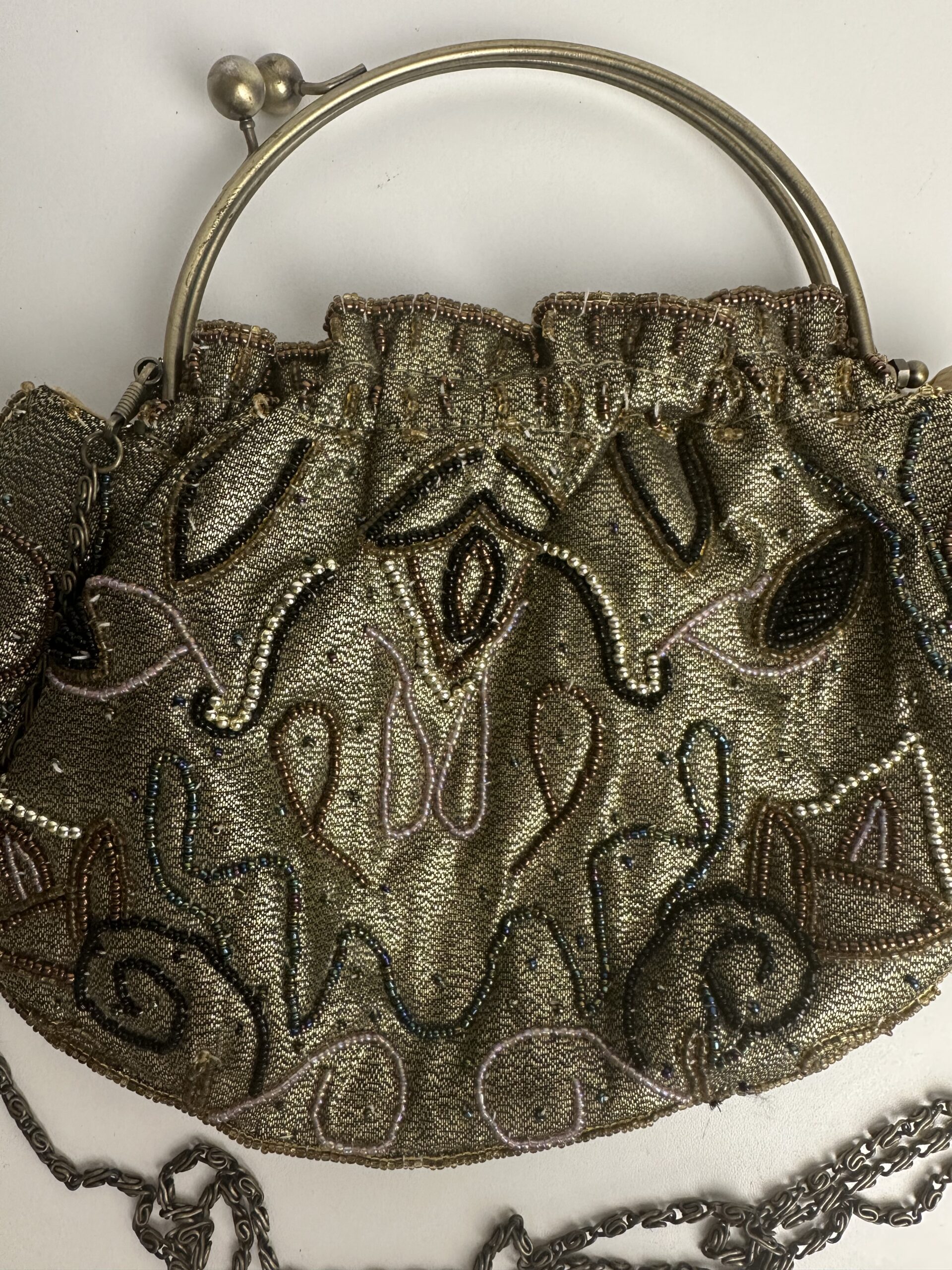 Petit sac pochette perlé vintage – Image 4