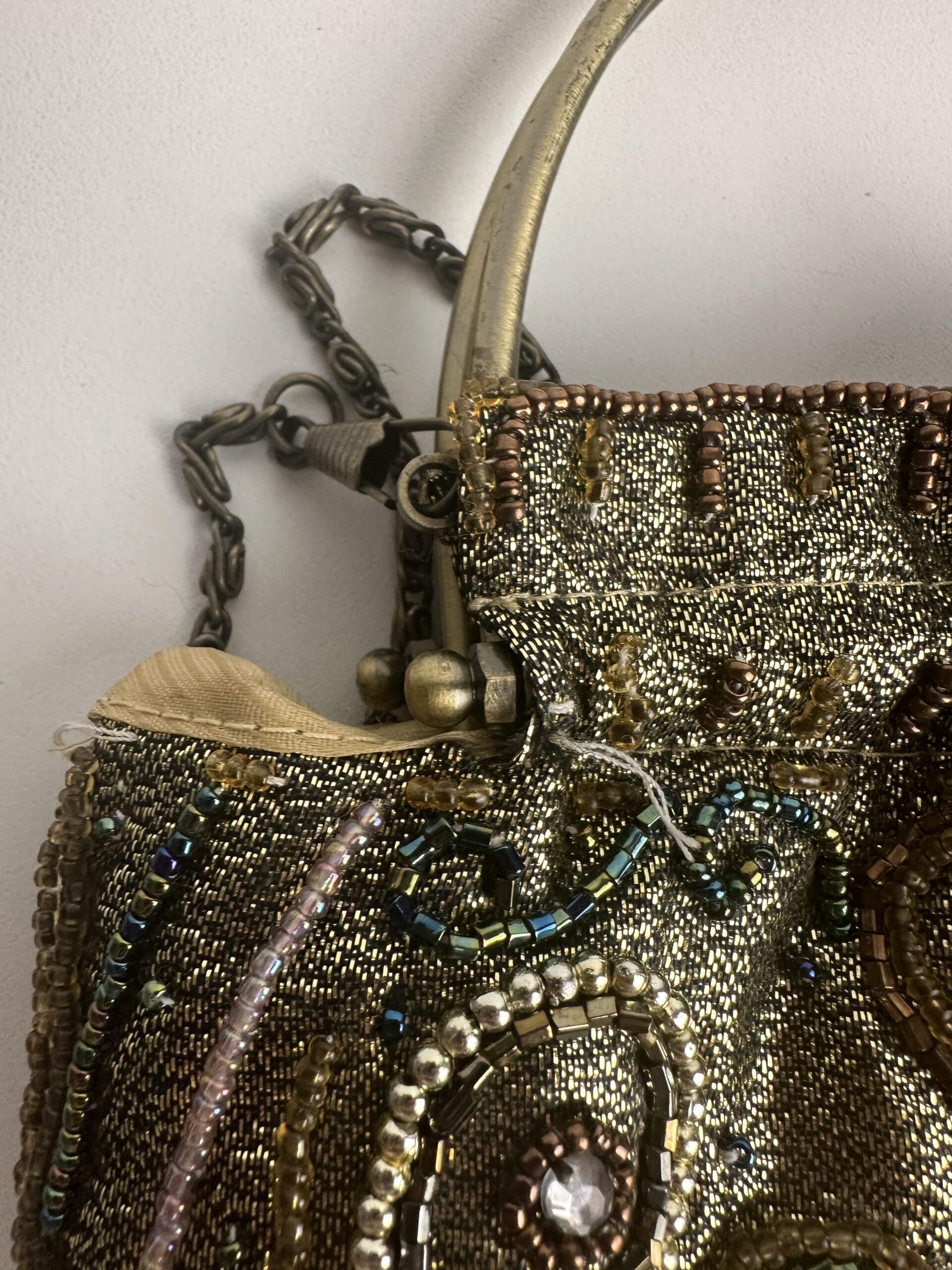 Petit sac pochette perlé vintage – Image 11