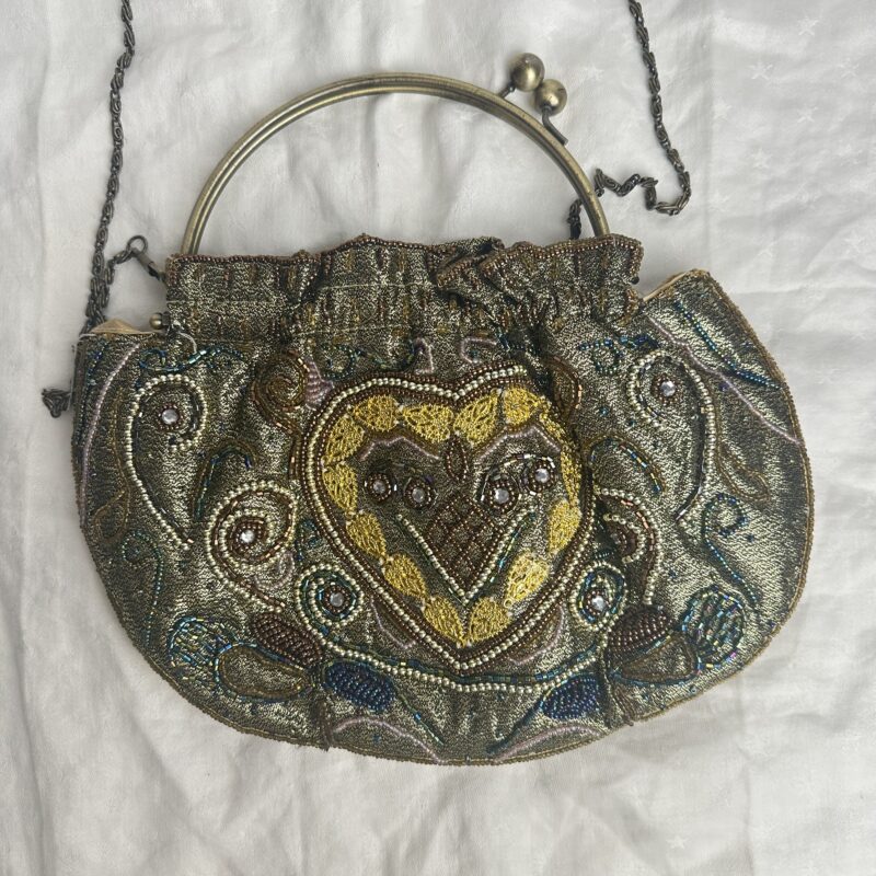 petit sac pochette perlé vintage