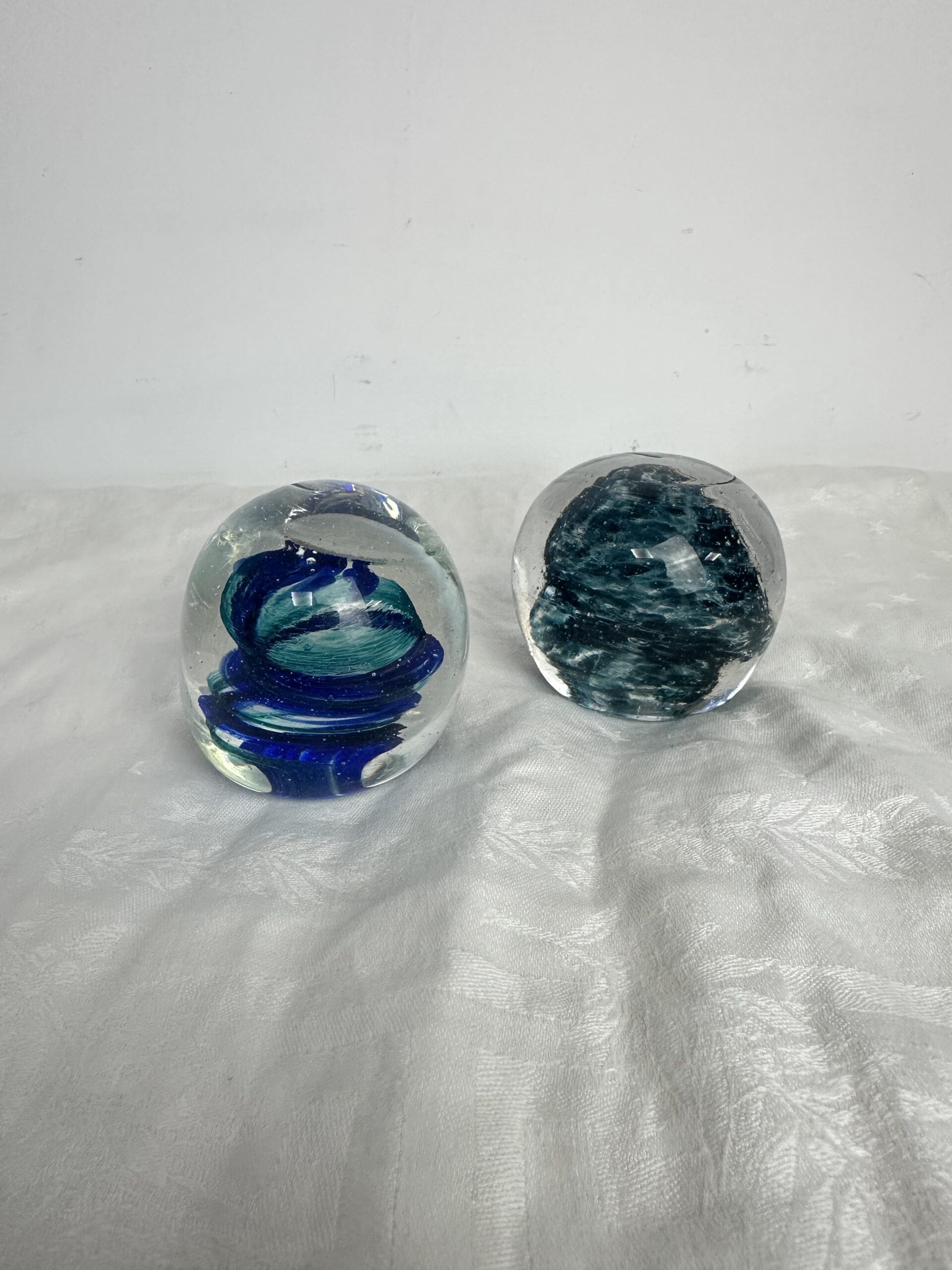 Duo de presse-papiers cristal JAS