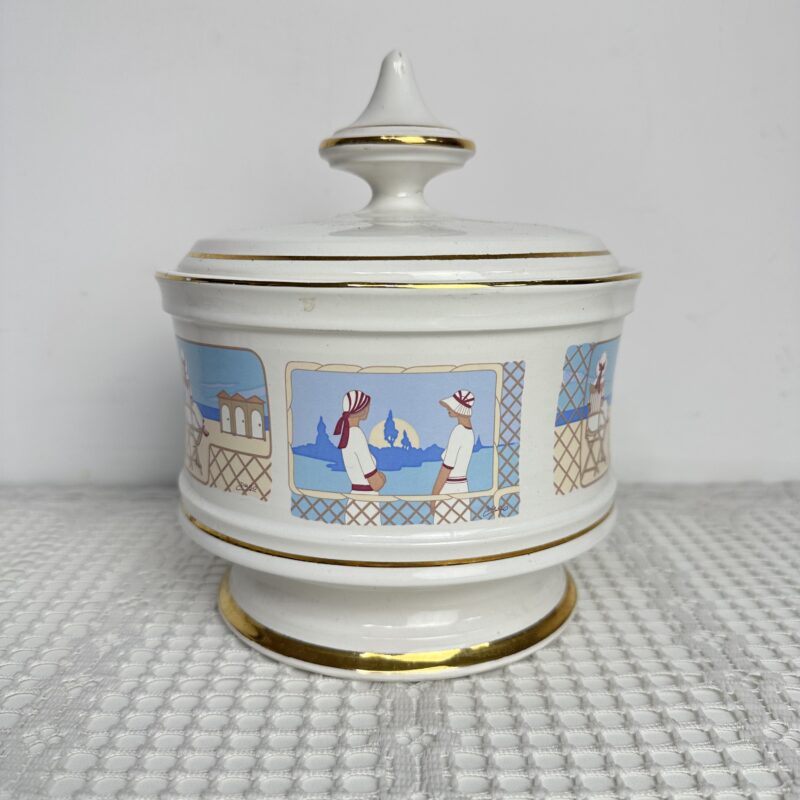 Bonbonnière en porcelaine Verrocchio Italy