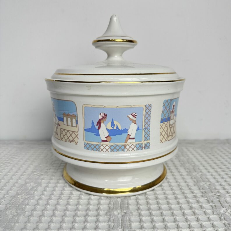 Bonbonnière en porcelaine Verrocchio Italy