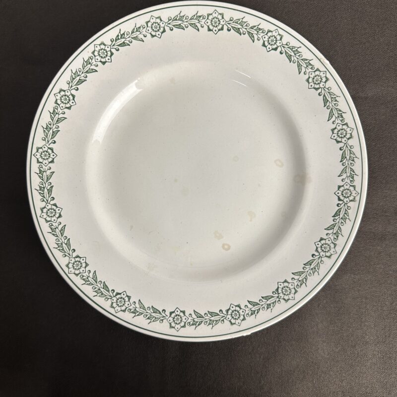 Ancien compotier Saint Amand décor vert