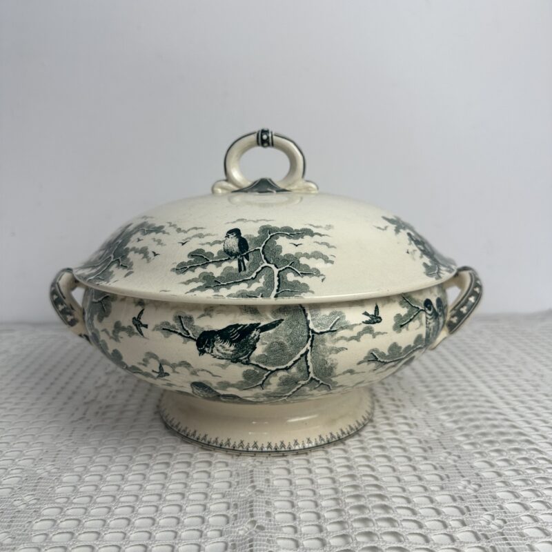 Ancienne soupière Sarreguemines Neige