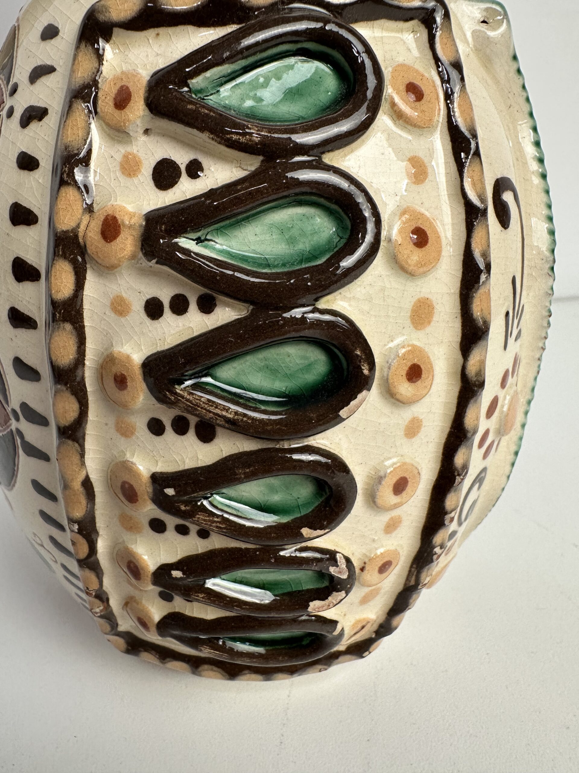 Pichet vintage céramique anthropomorphe hongrois – Image 4