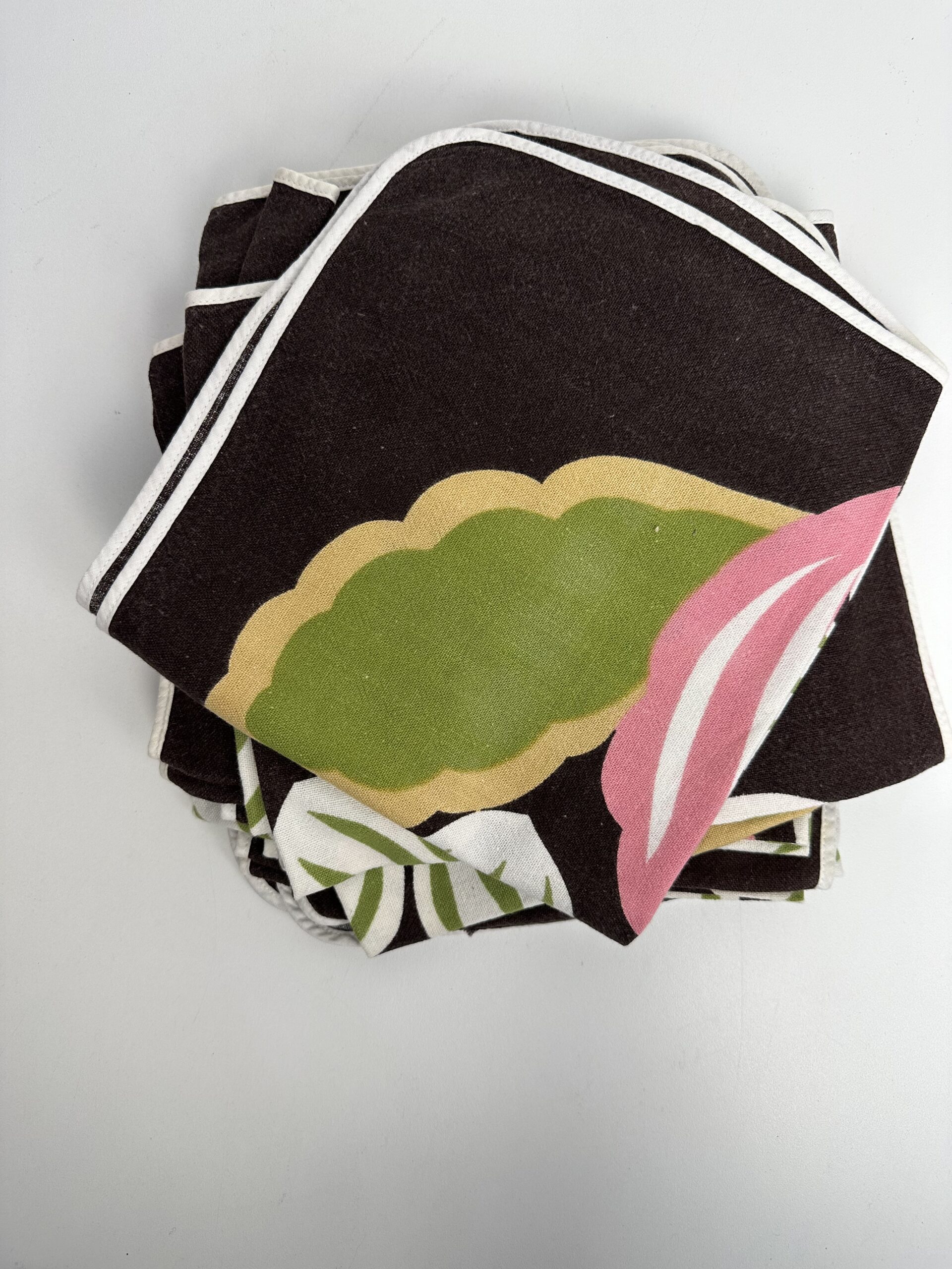 Carré de tissu vintage motif floral – Image 2