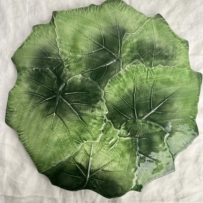 Plat en céramique feuille Italy