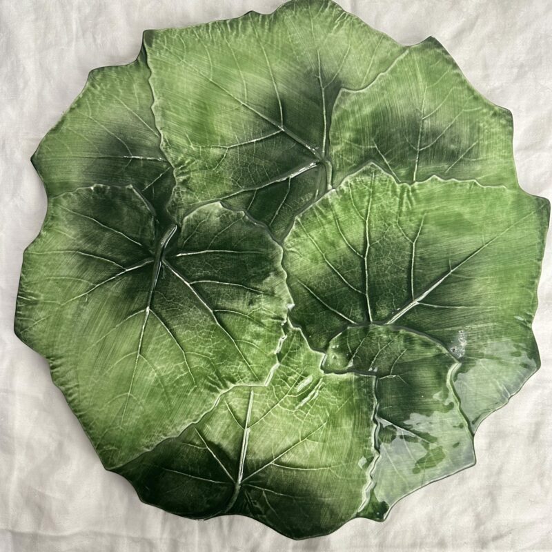 Plat en céramique feuille Italy