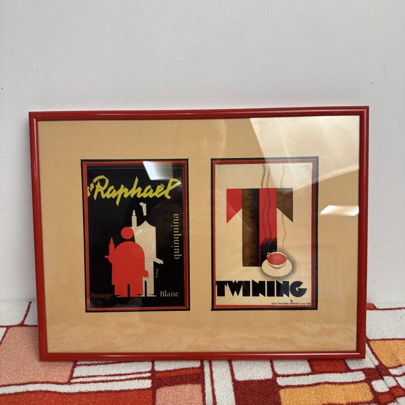 Cadre vintage publicitaire affiches Charles Loupot