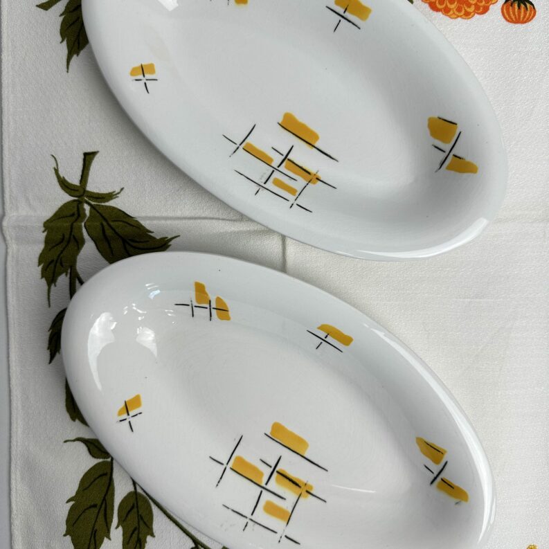 Duo de raviers Digoin Sarreguemines Riviera vintage