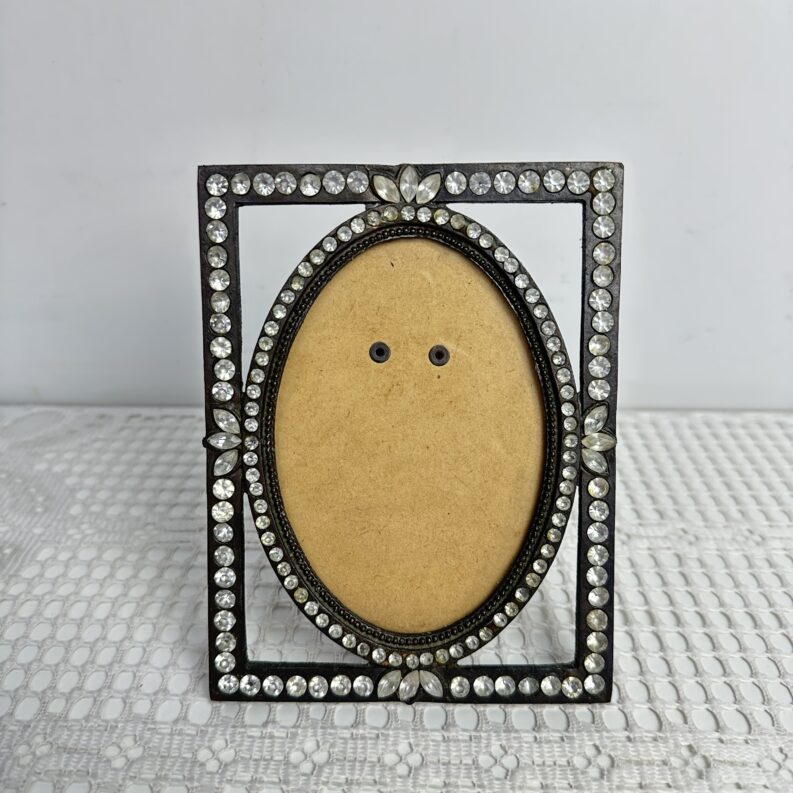 Cadre photo ancien en métal