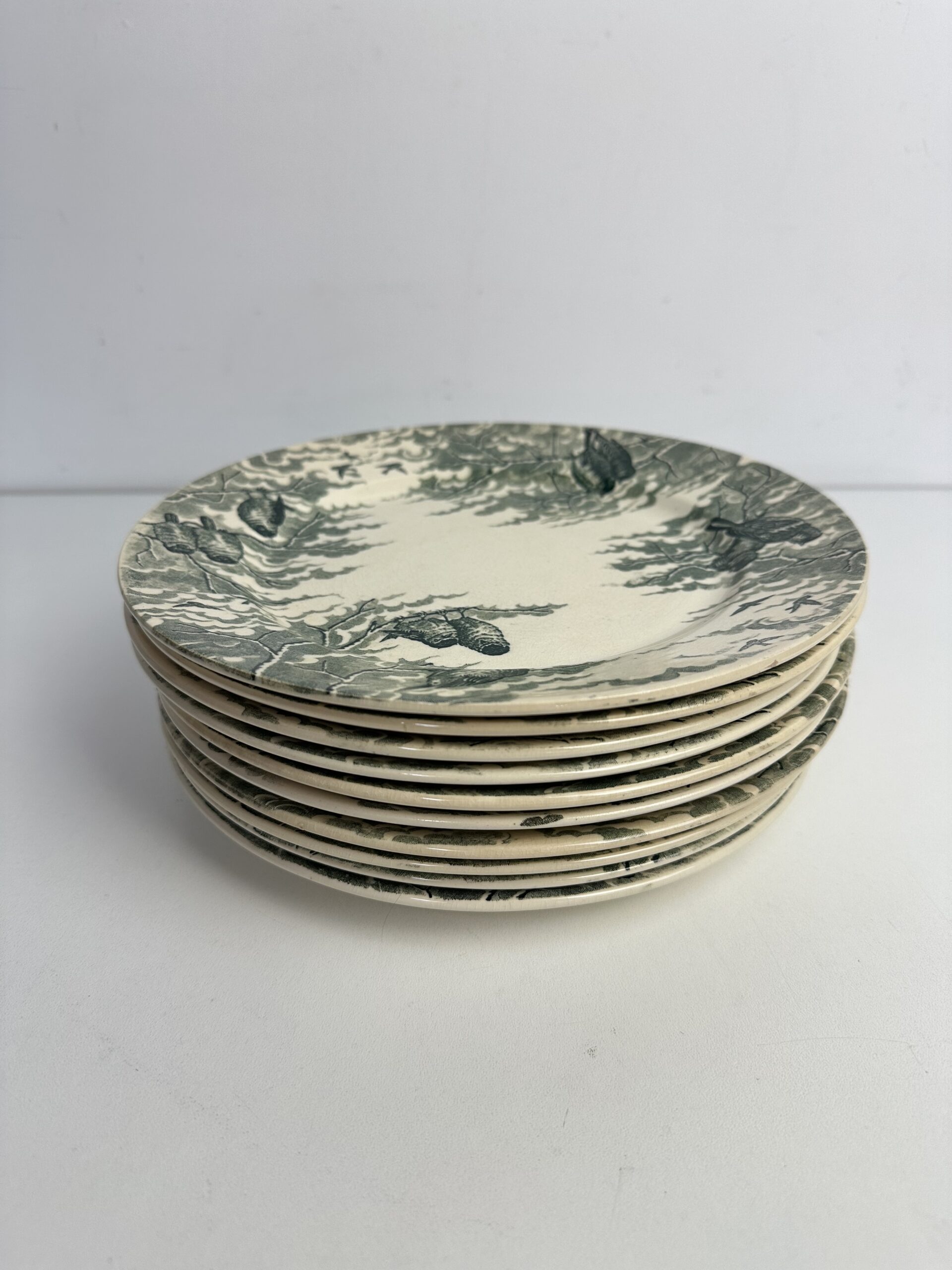 10 assiettes Sarreguemines Neige U&C – Image 2