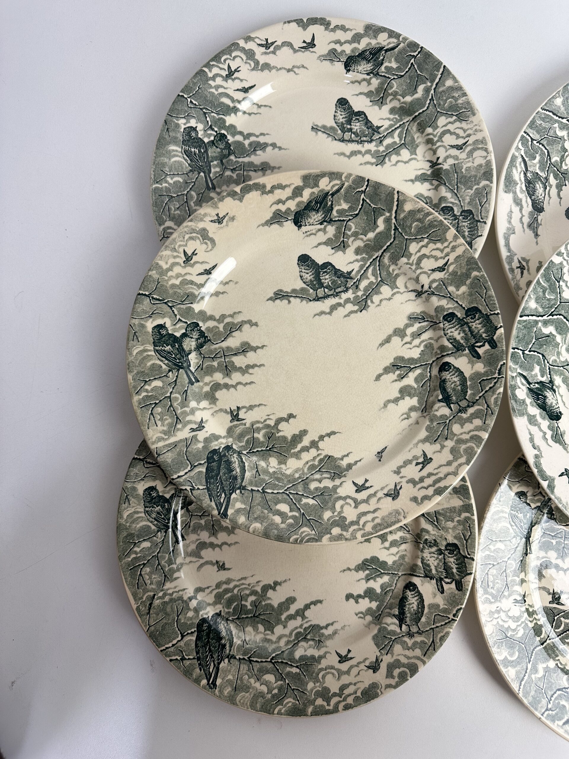 10 assiettes Sarreguemines Neige U&C – Image 7