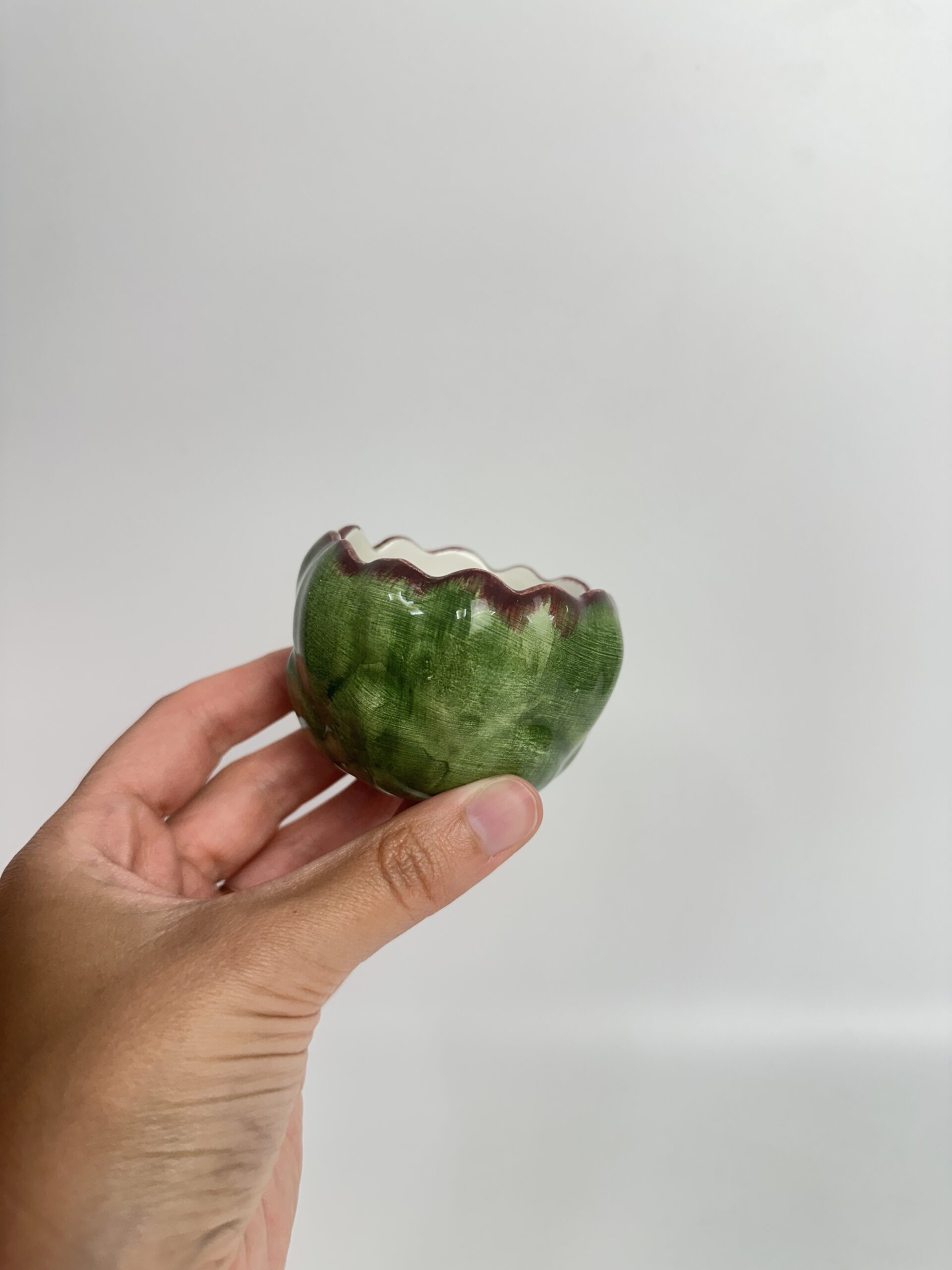 Pots ou ramequins barbotine artichaut