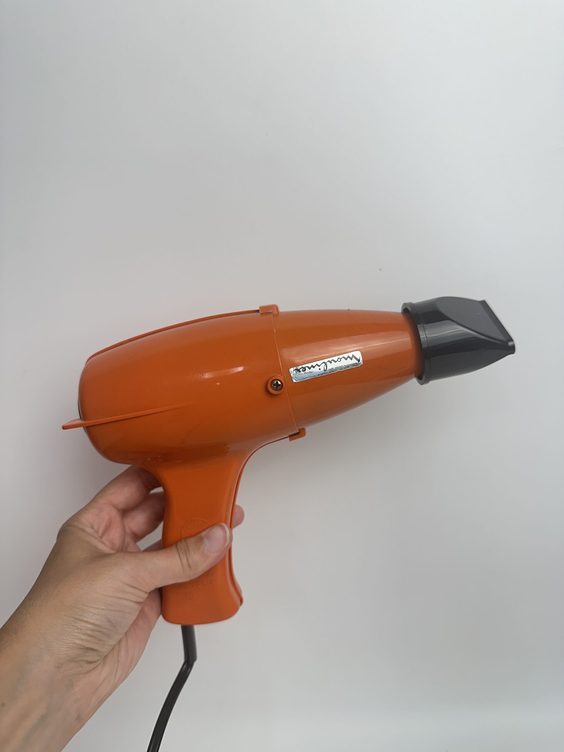 Sèche cheveux vintage Moulinex orange – Image 9