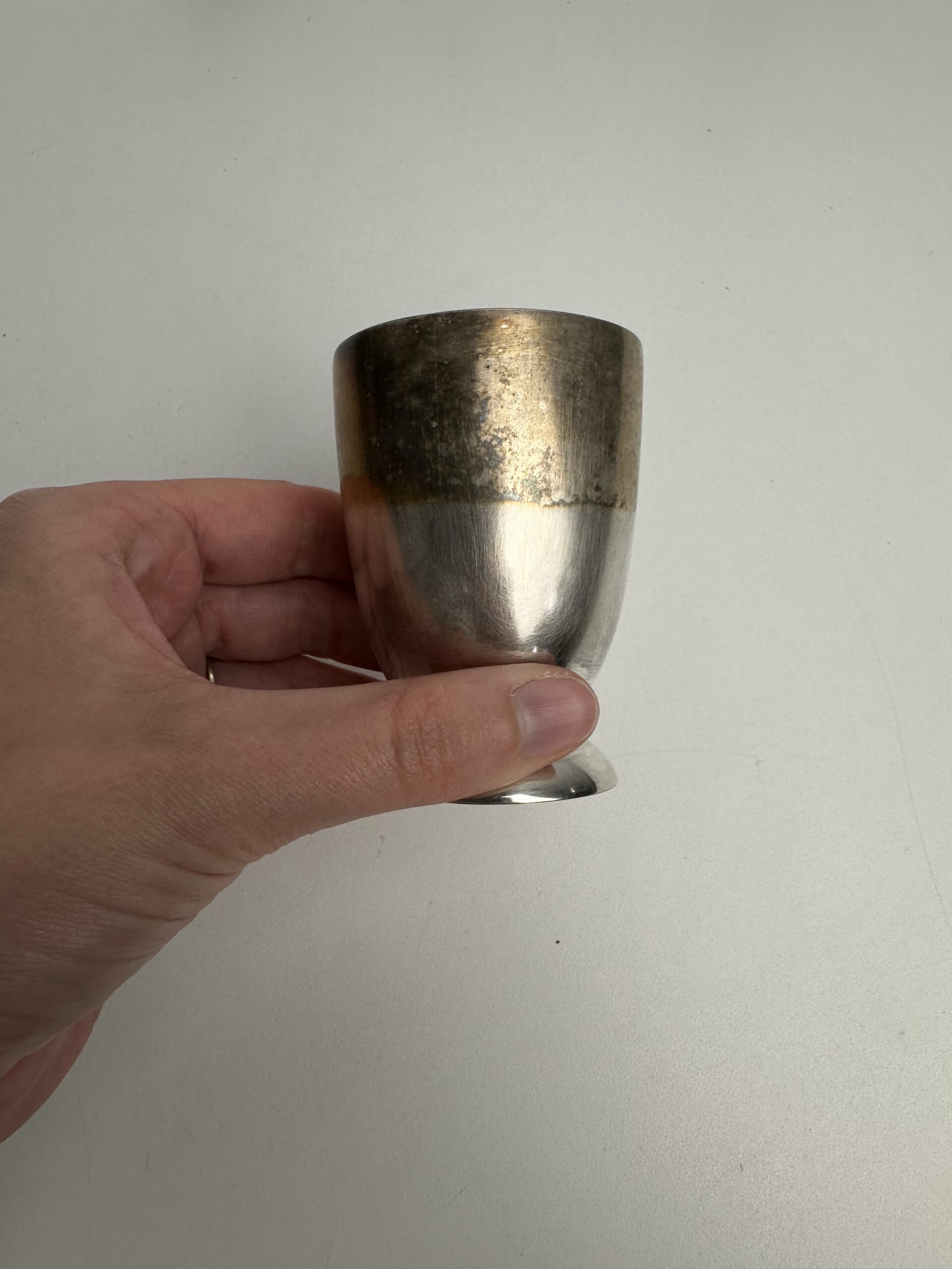 6 petits verres à pied métal argenté Gallia Christofle – Image 5