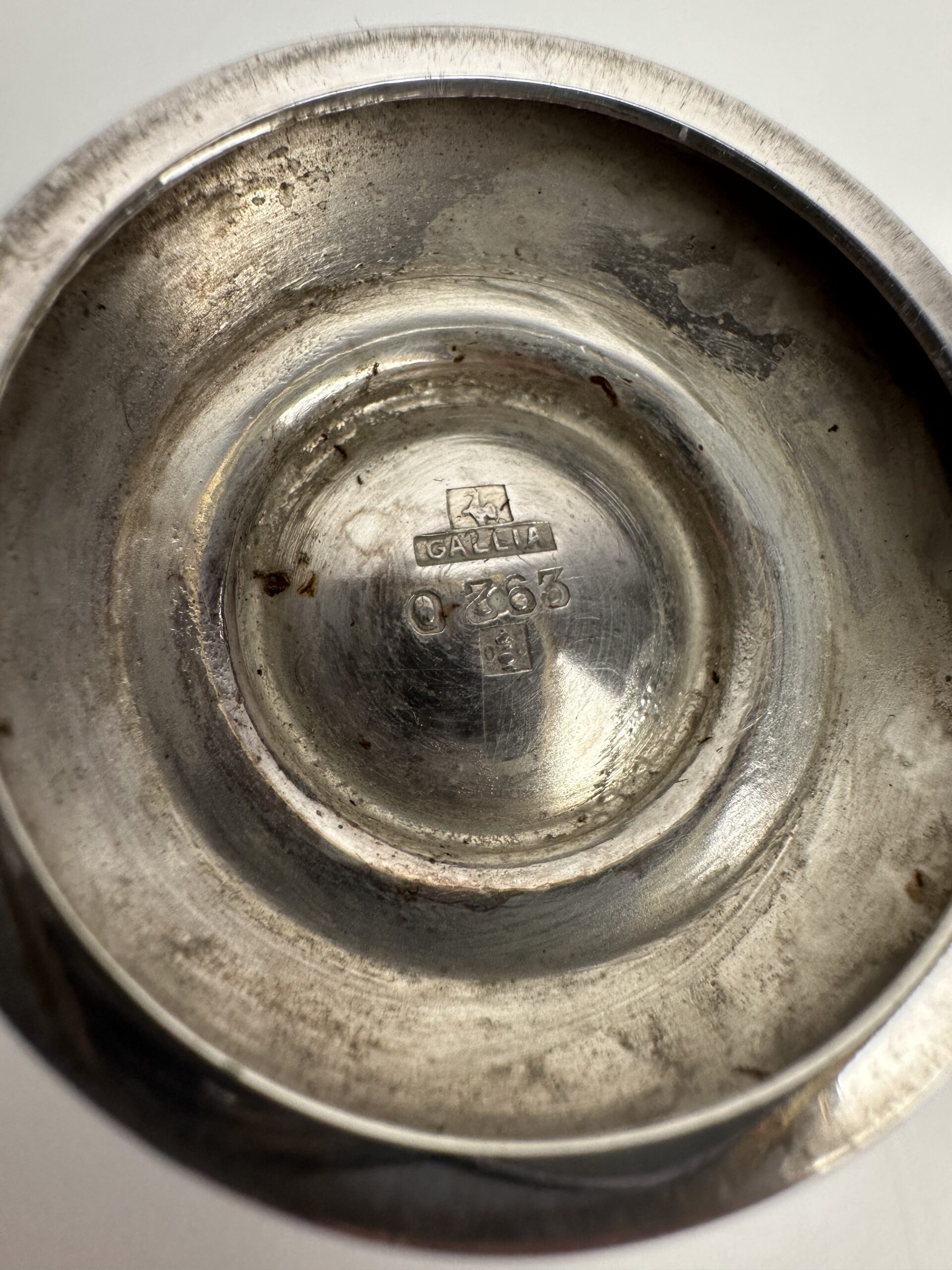 6 petits verres à pied métal argenté Gallia Christofle – Image 6