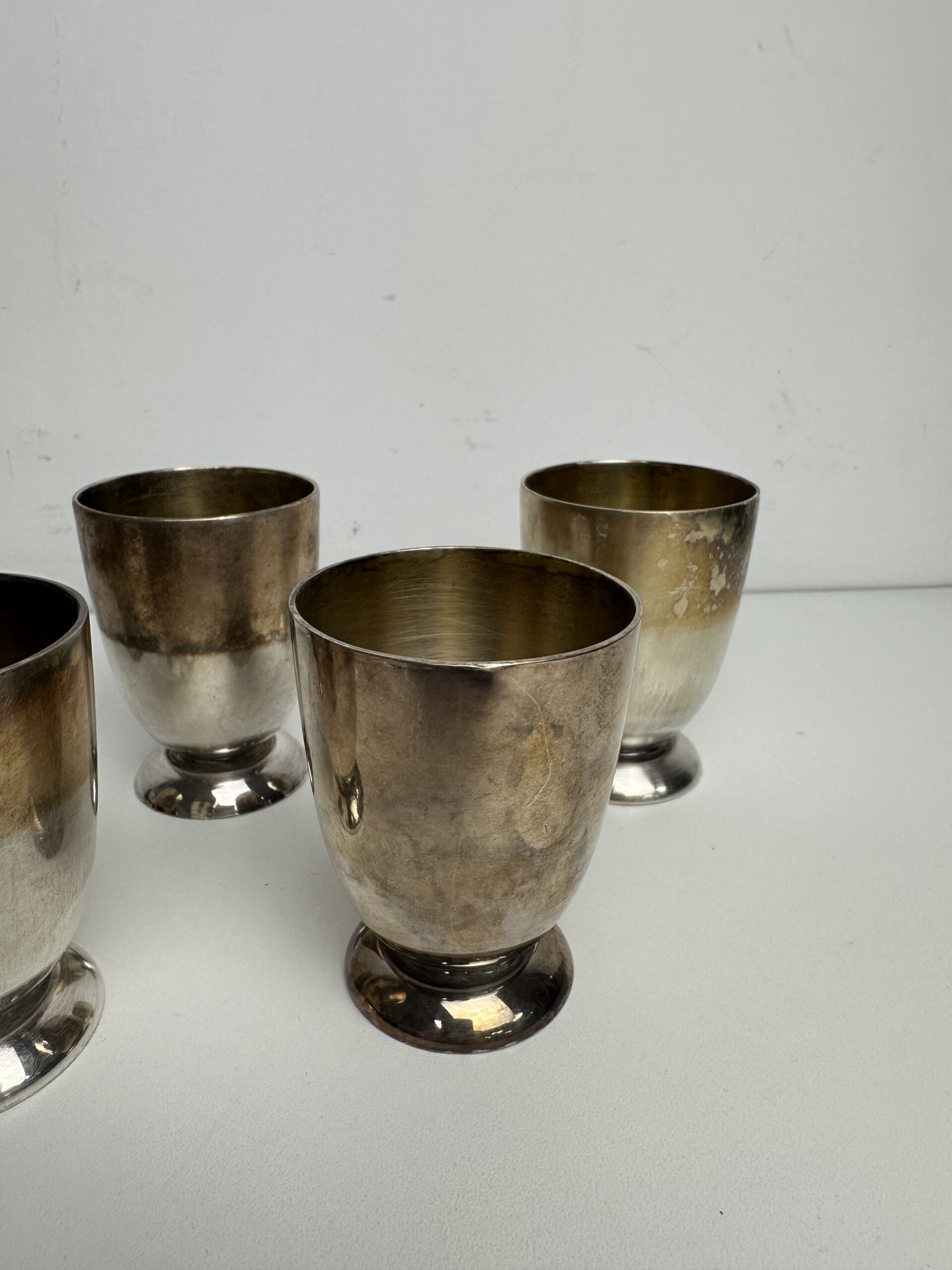 6 petits verres à pied métal argenté Gallia Christofle – Image 8