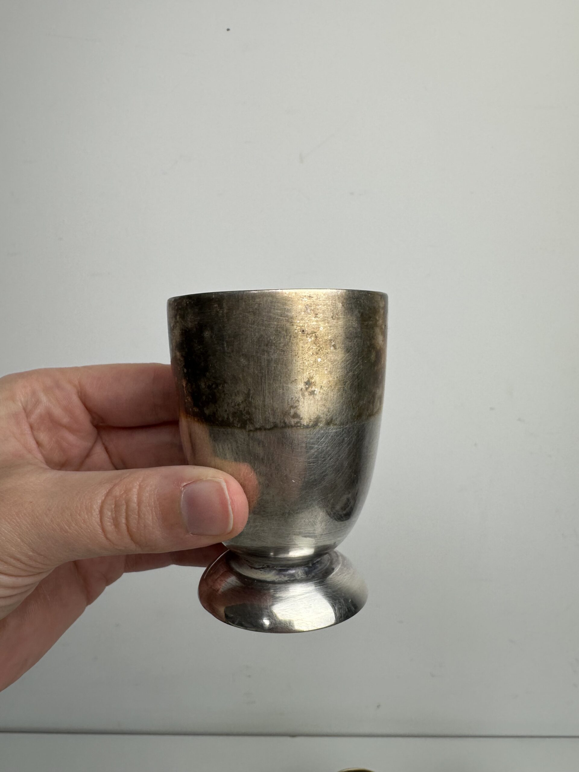 6 petits verres à pied métal argenté Gallia Christofle – Image 10