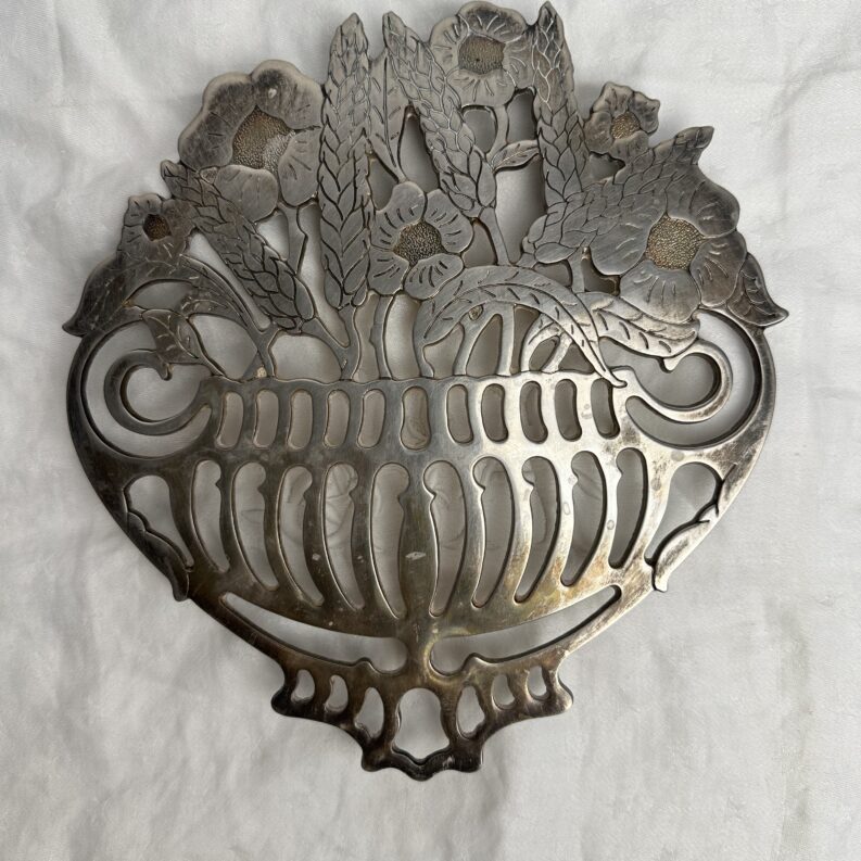 Dessous de plat métal argenté Piero Maestri