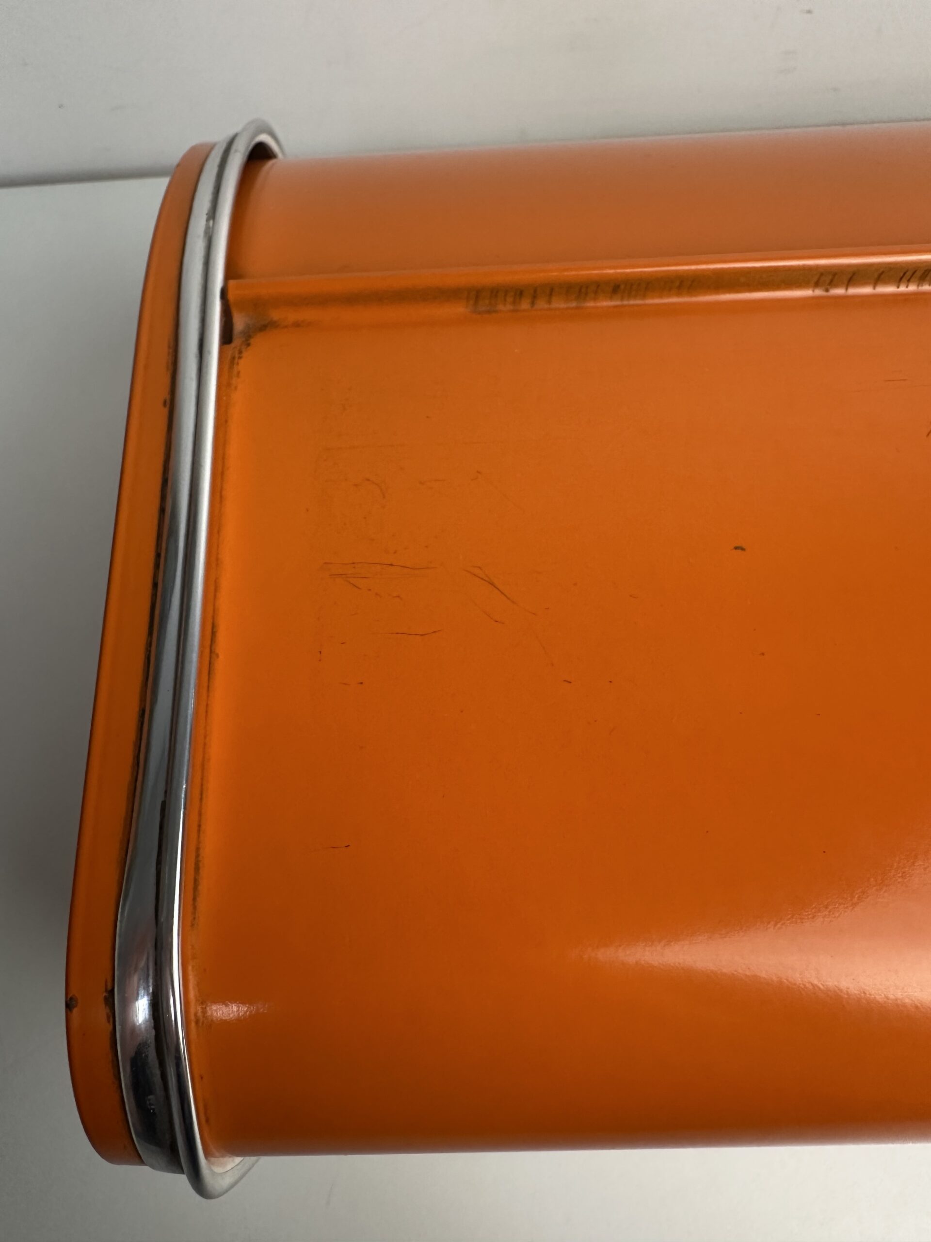 Boîte à pain orange vintage années 60-70 – Image 6