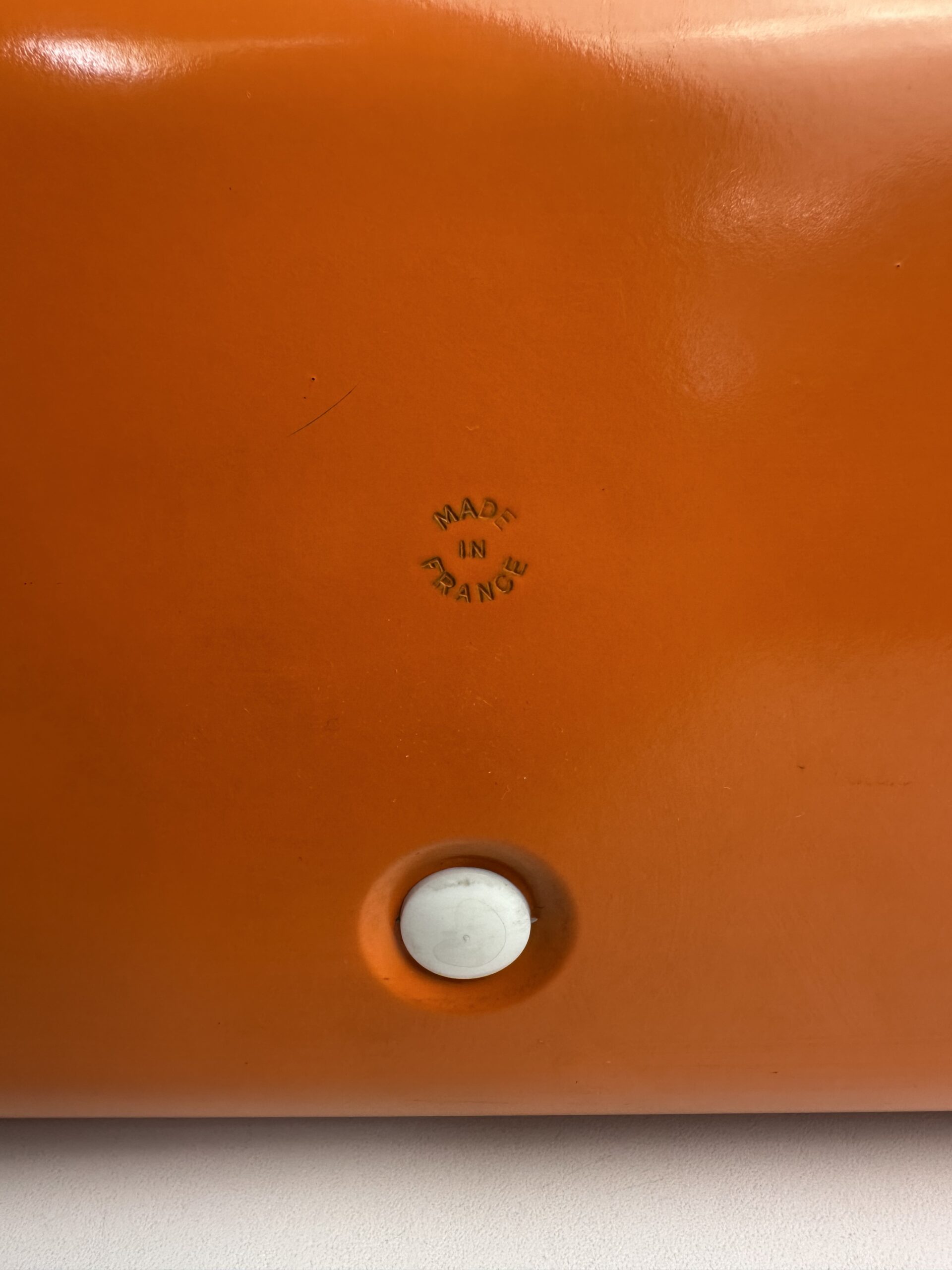 Boîte à pain orange vintage années 60-70 – Image 9