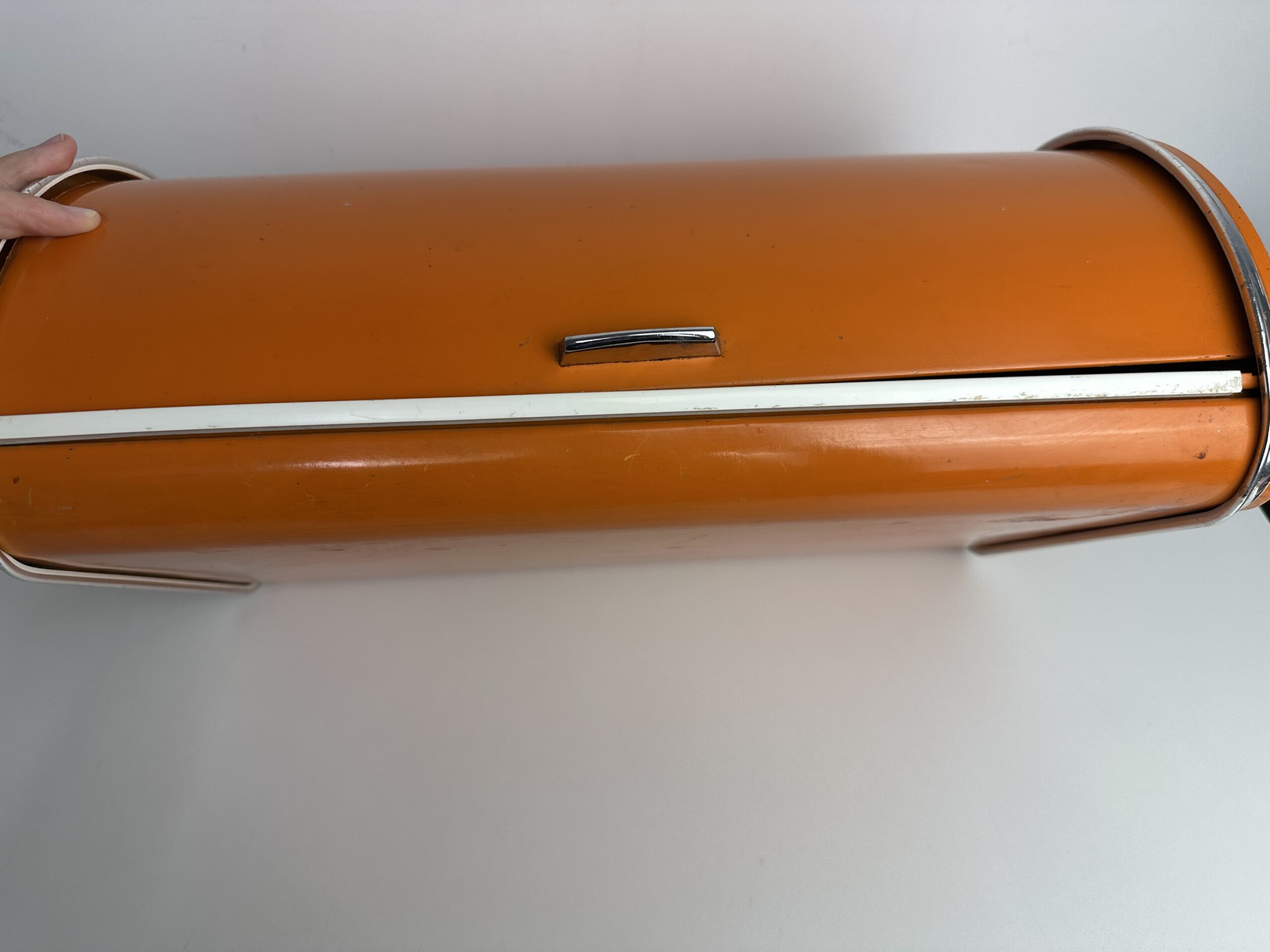 Boîte à pain orange vintage années 60-70 – Image 18