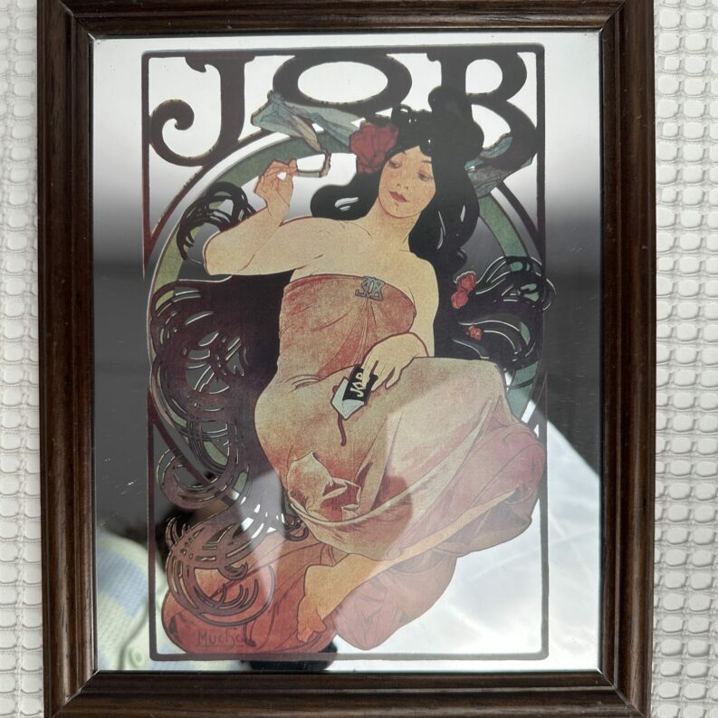Cadre miroir Mucha Art Nouveau