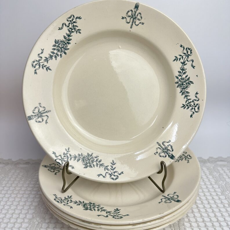 5 assiettes creuses Longchamp Sapho Terre de Fer