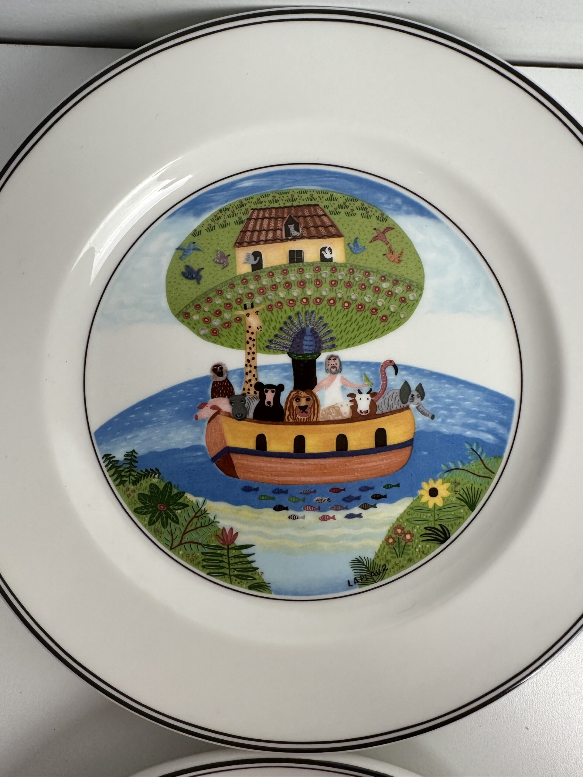 6 assiettes à dessert Villeroy et Boch Décor Naif – Image 3