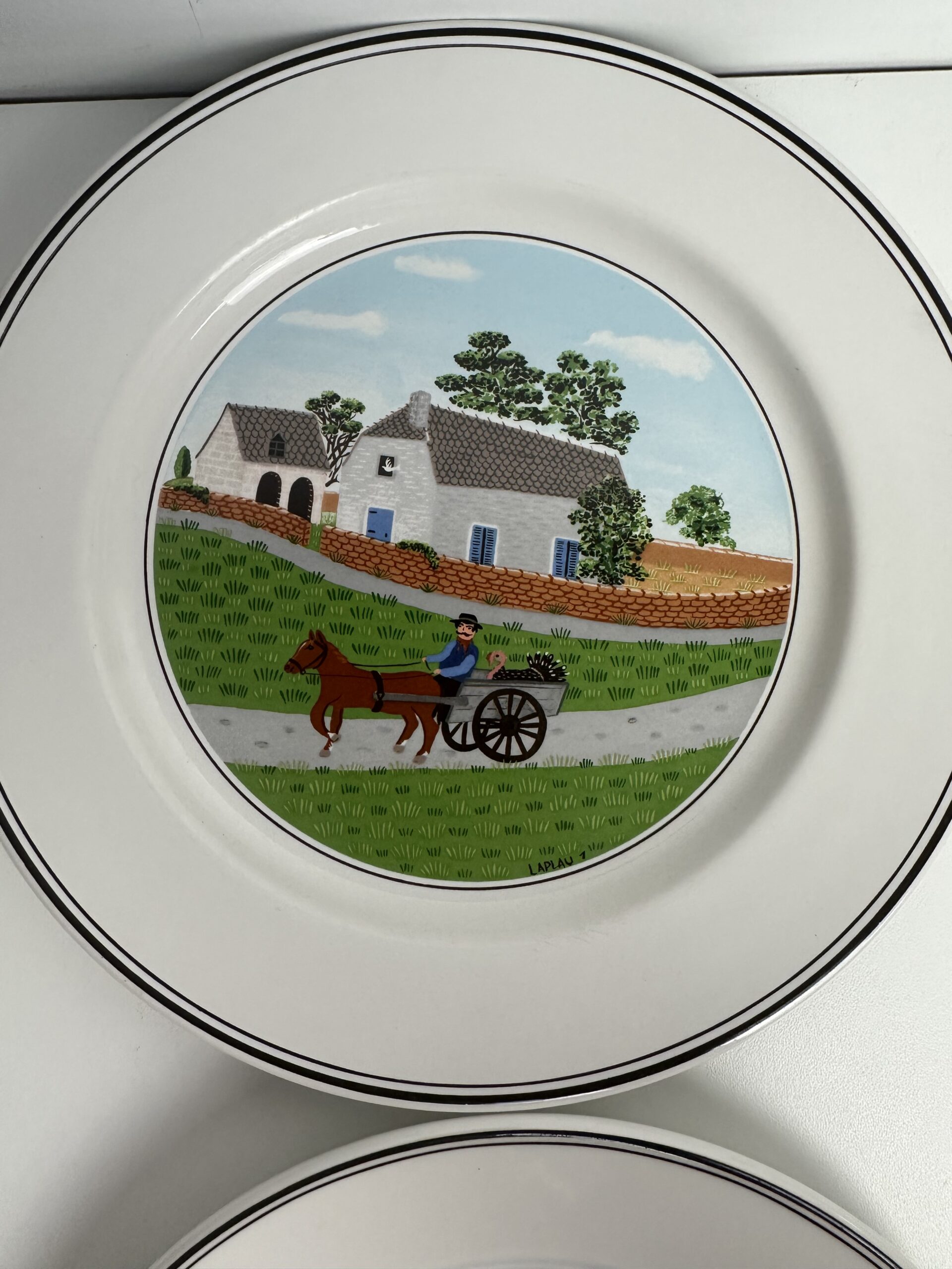 6 assiettes à dessert Villeroy et Boch Décor Naif – Image 4