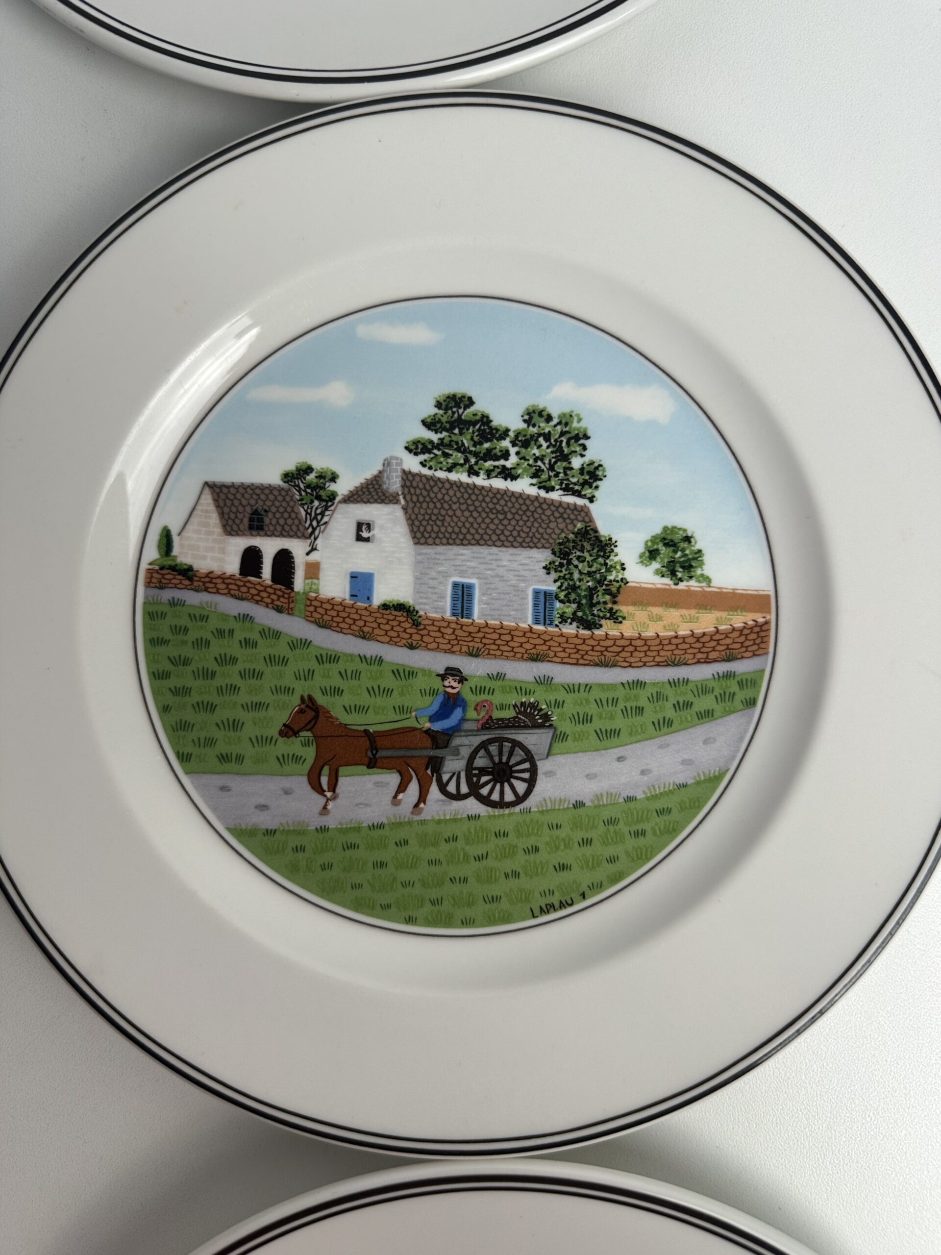 6 assiettes à dessert Villeroy et Boch Décor Naif – Image 5