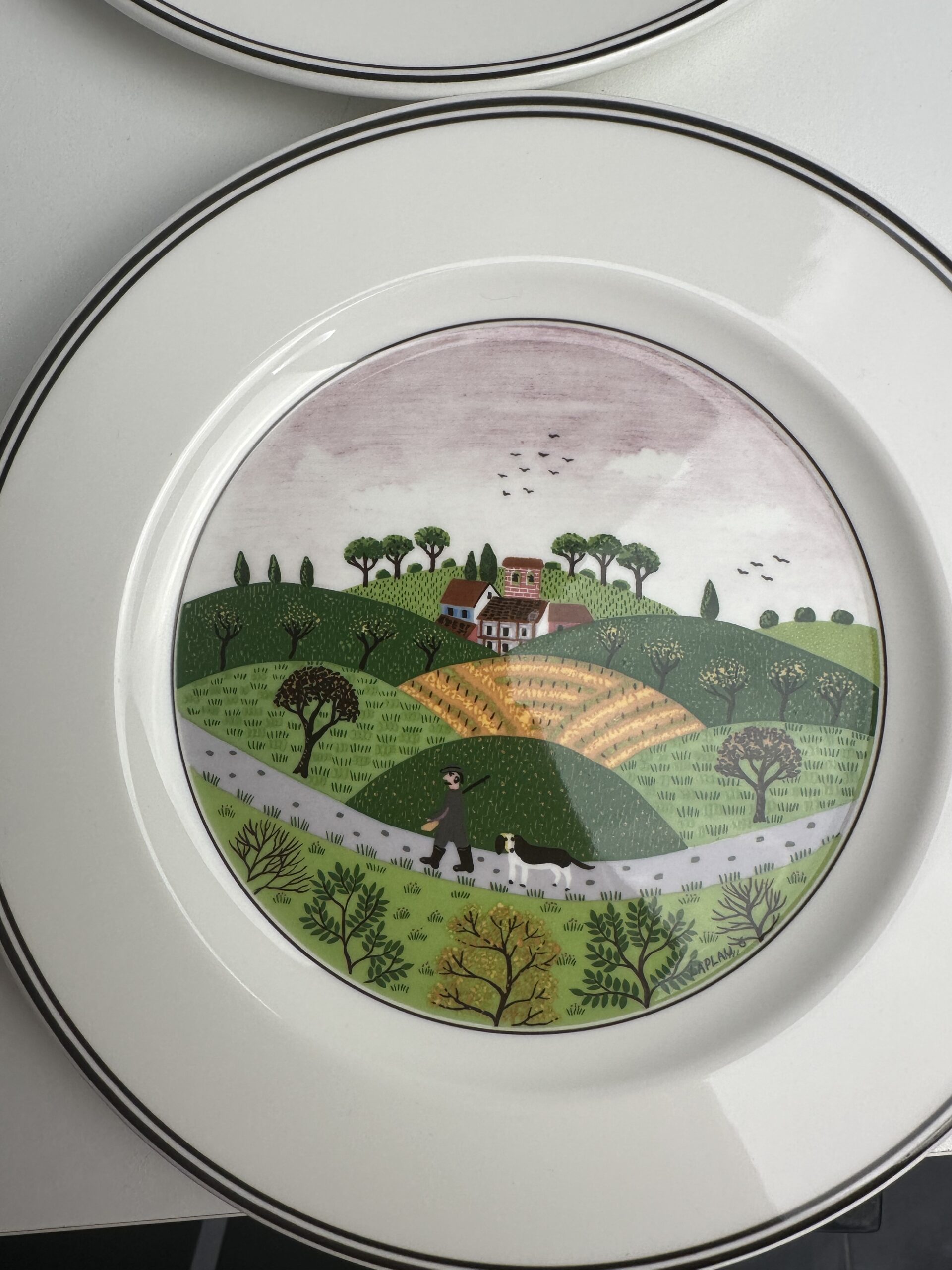 6 assiettes à dessert Villeroy et Boch Décor Naif – Image 8