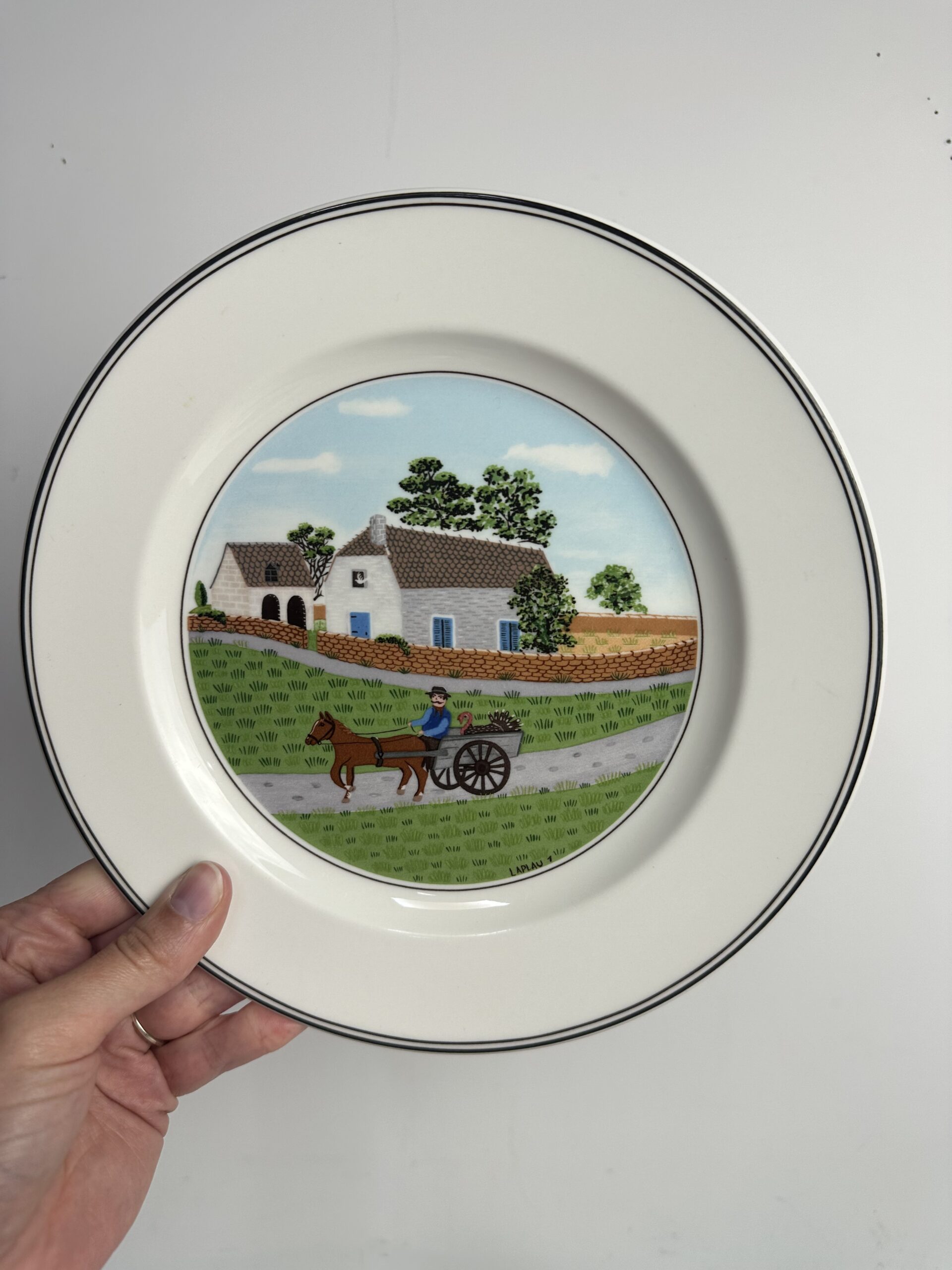 6 assiettes à dessert Villeroy et Boch Décor Naif – Image 11