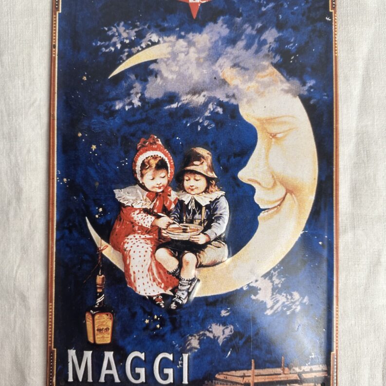 Plaque publicitaire métal vintage Maggi