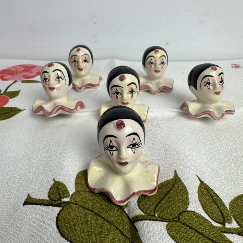 Lot de 6 porte nom Pierrot