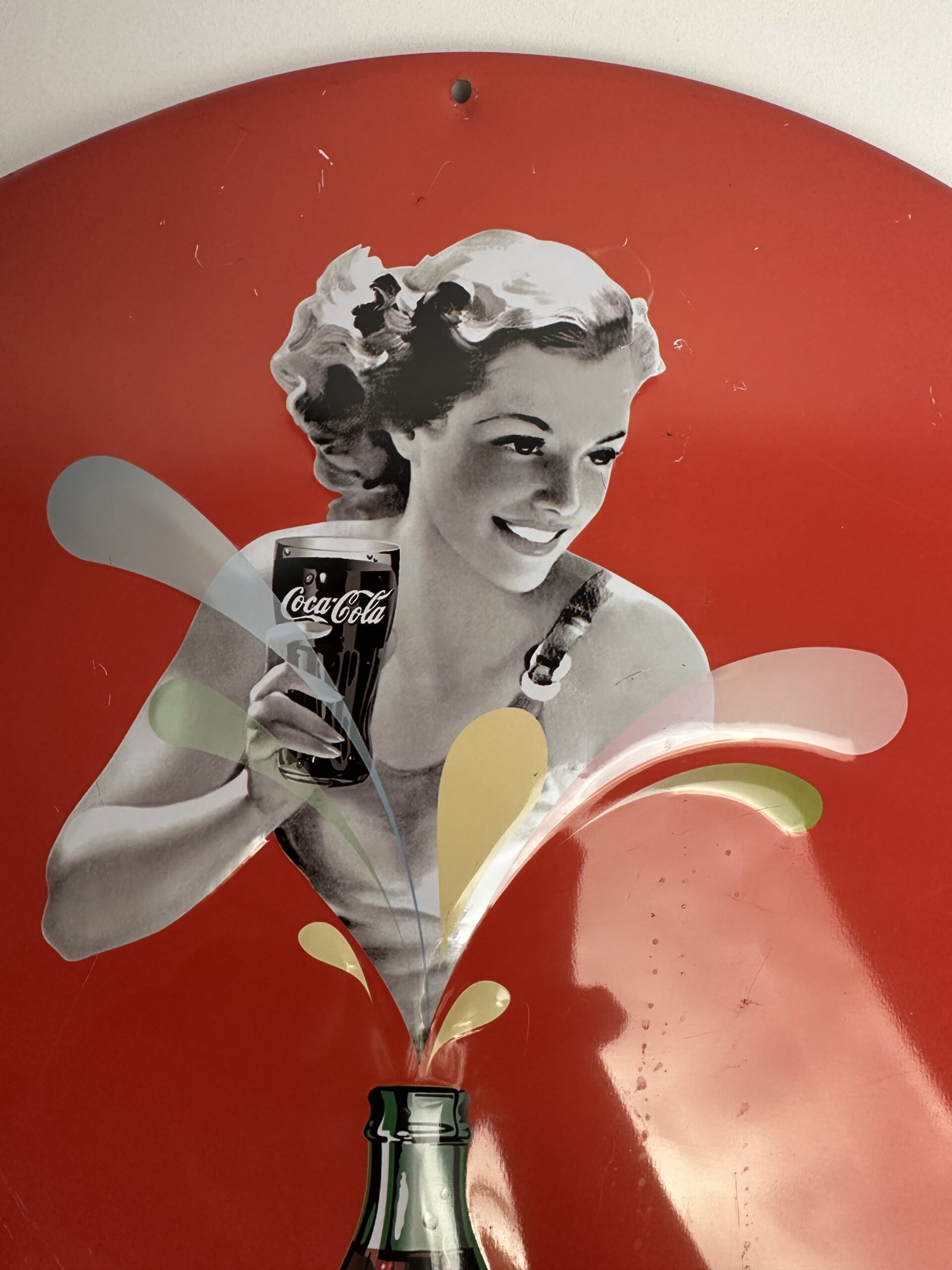 Plaque publicitaire vintage Coca-Cola métal – Image 3