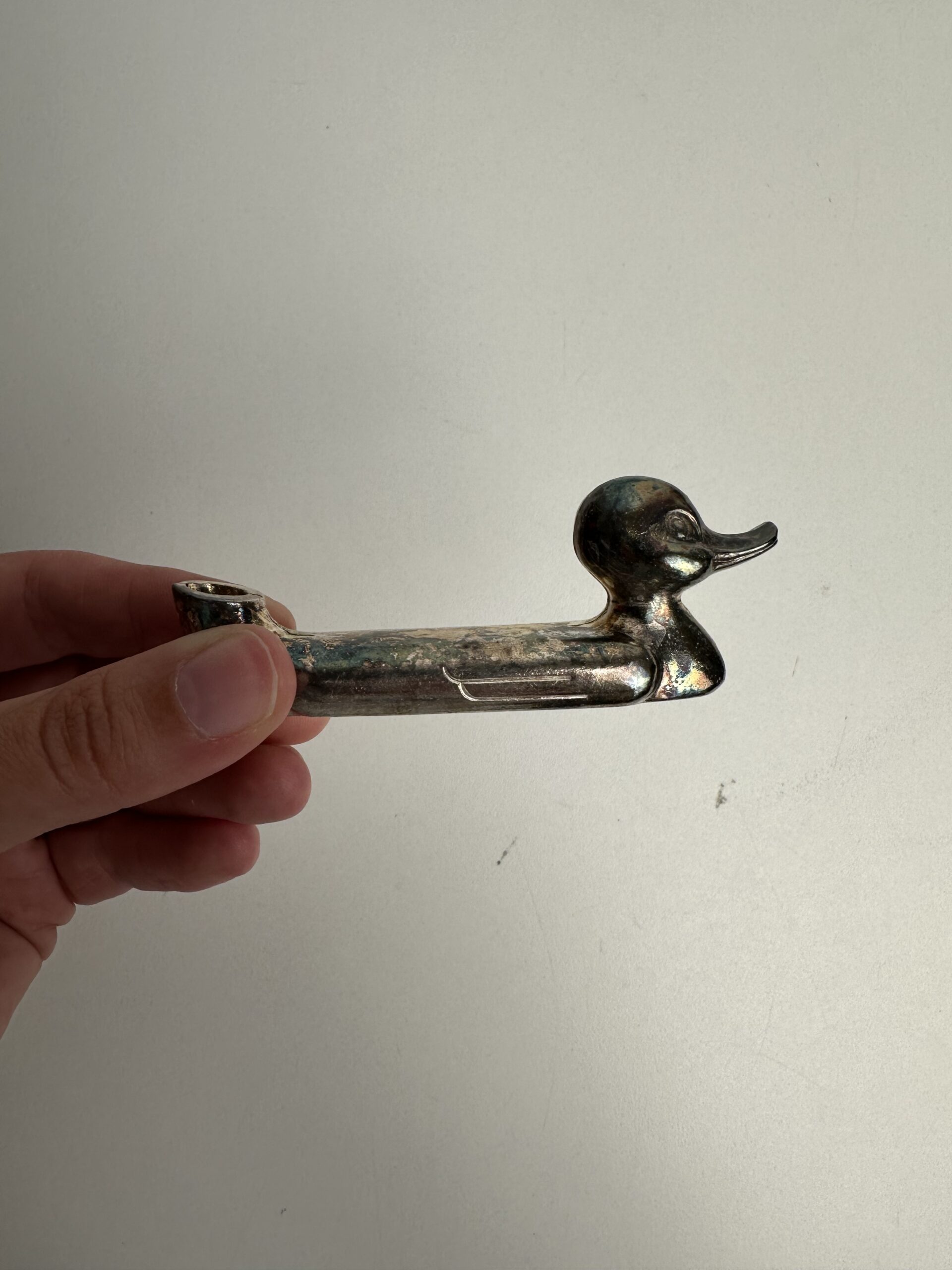 12 porte-couteaux canard en métal argenté – Image 2
