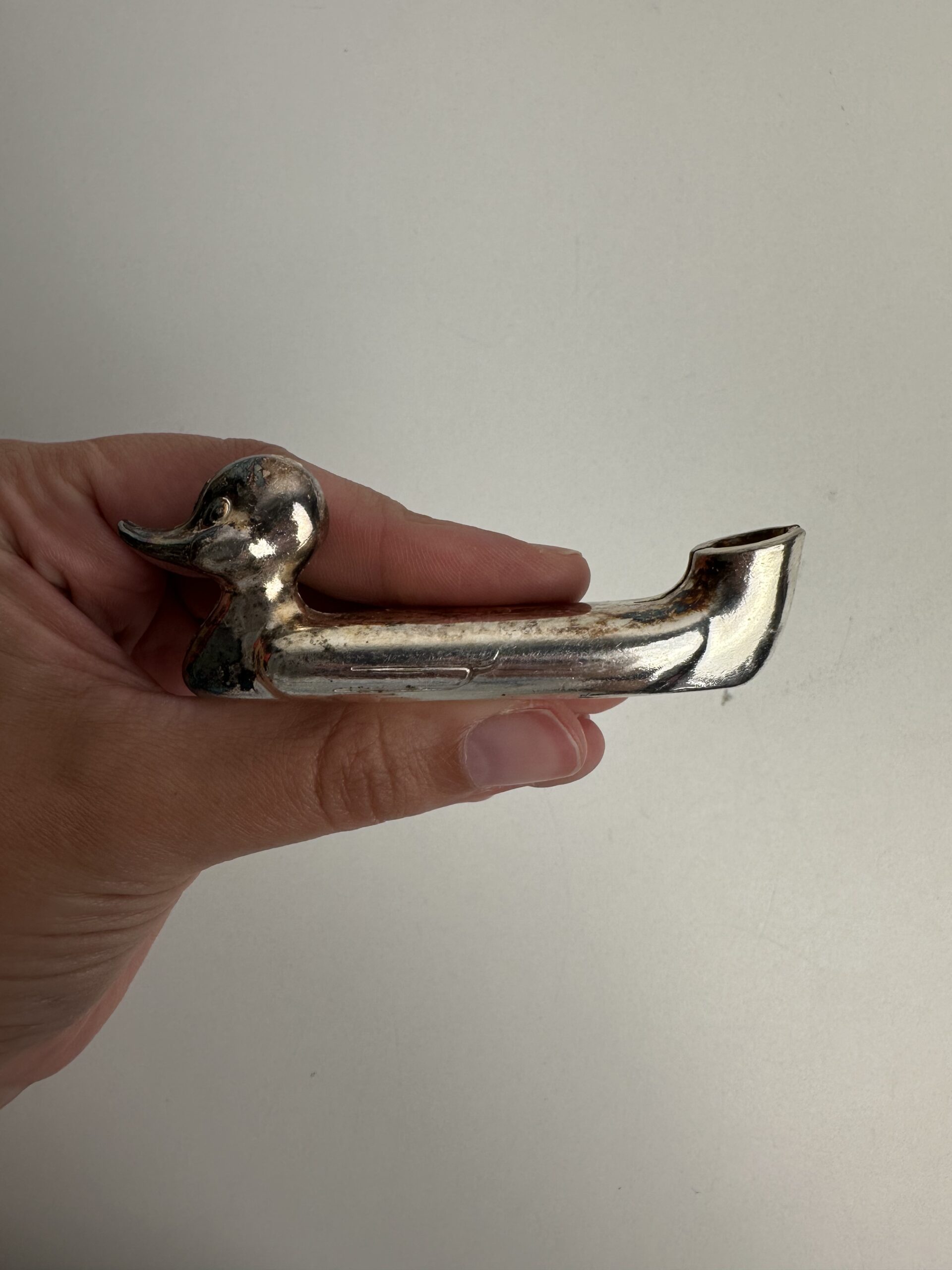12 porte-couteaux canard en métal argenté – Image 5