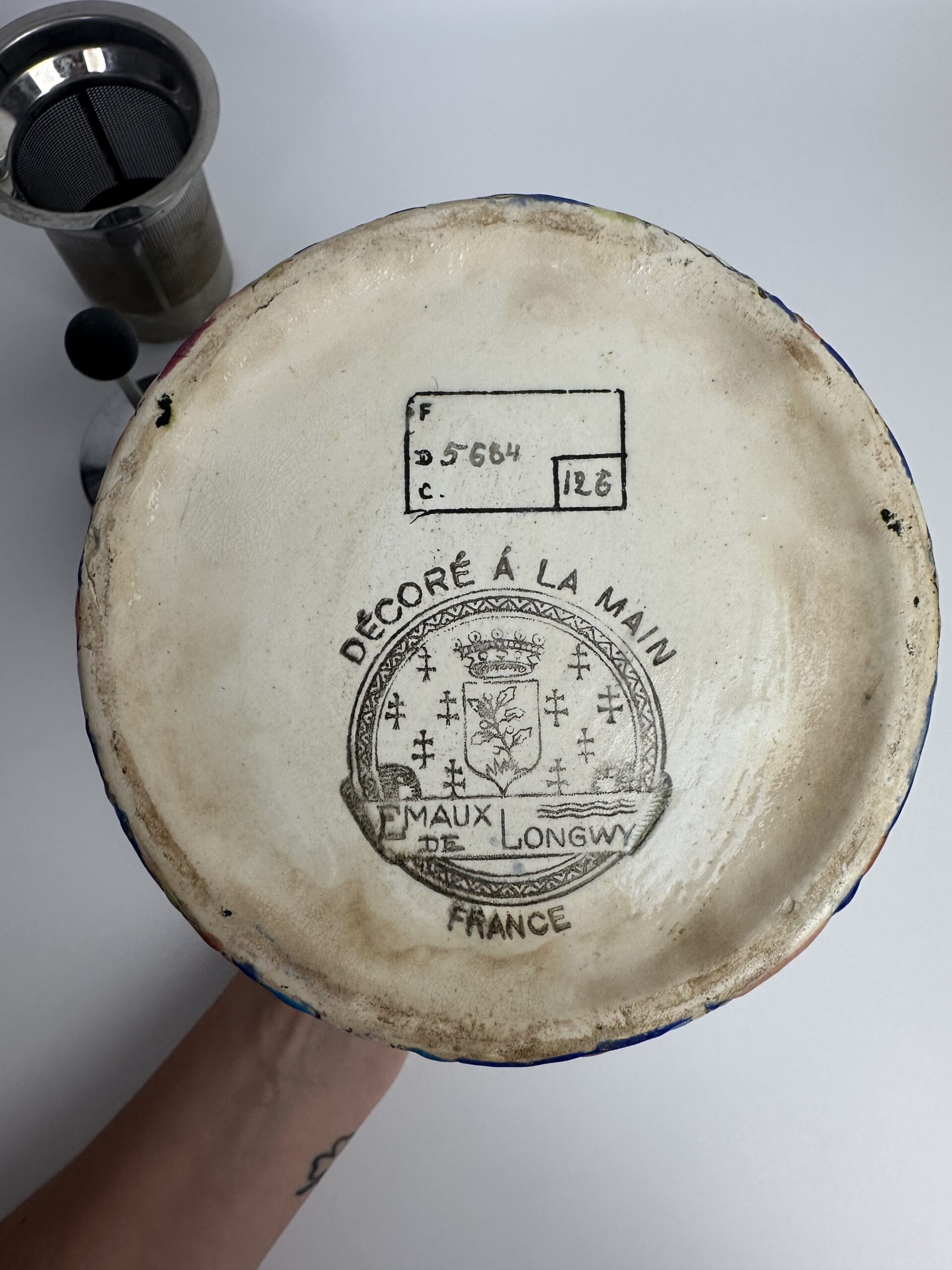 Ancienne théière Emaux de Longwy – Image 14