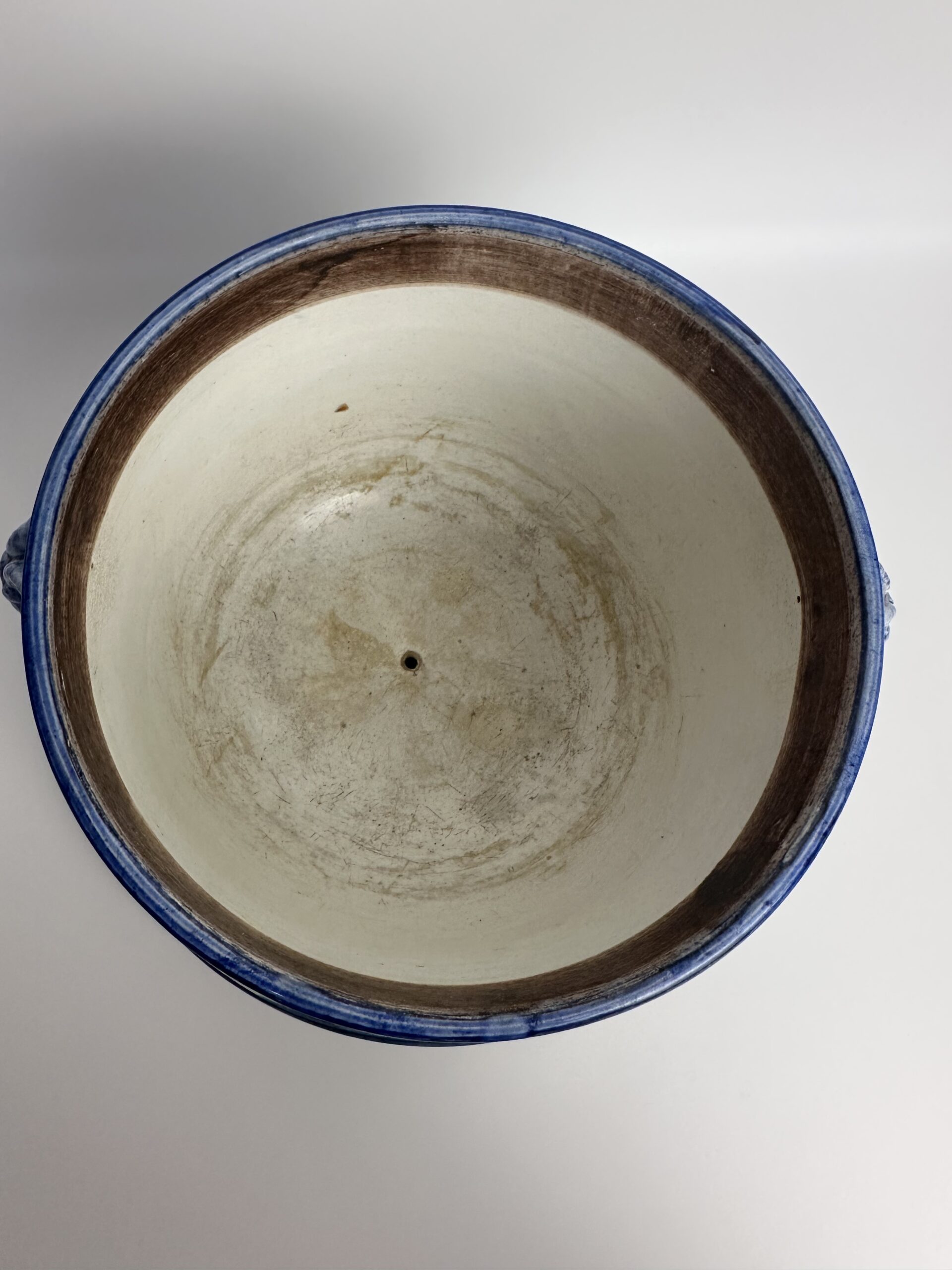 Cache pot ancien Gien en faïence Style Renaissance – Image 6