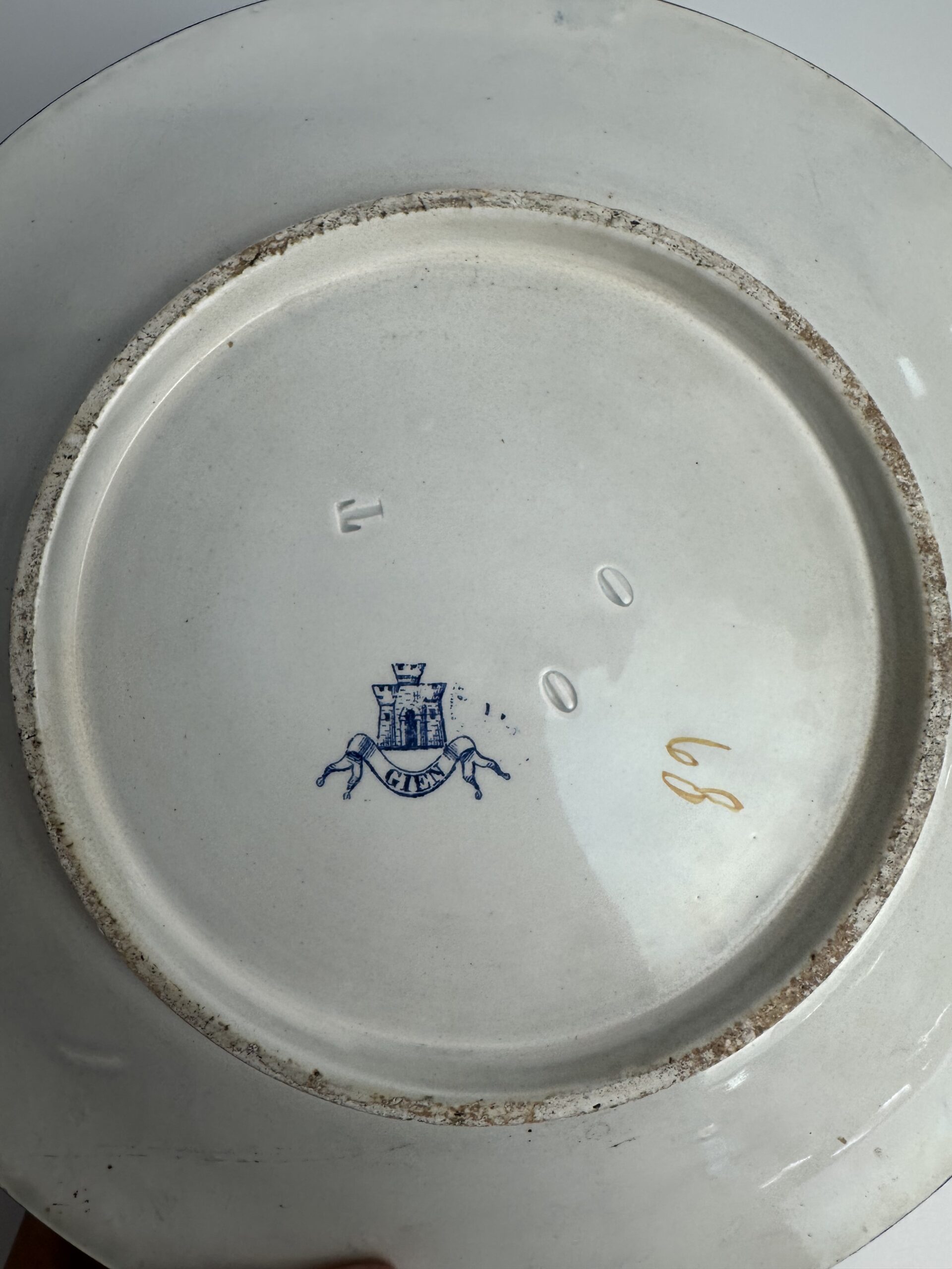 Cache pot ancien Gien en faïence Style Renaissance – Image 14