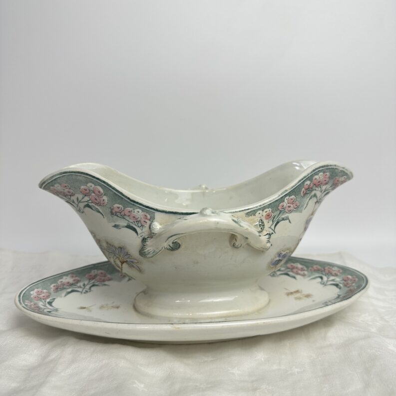 Saucière Terre de Fer René polychrome