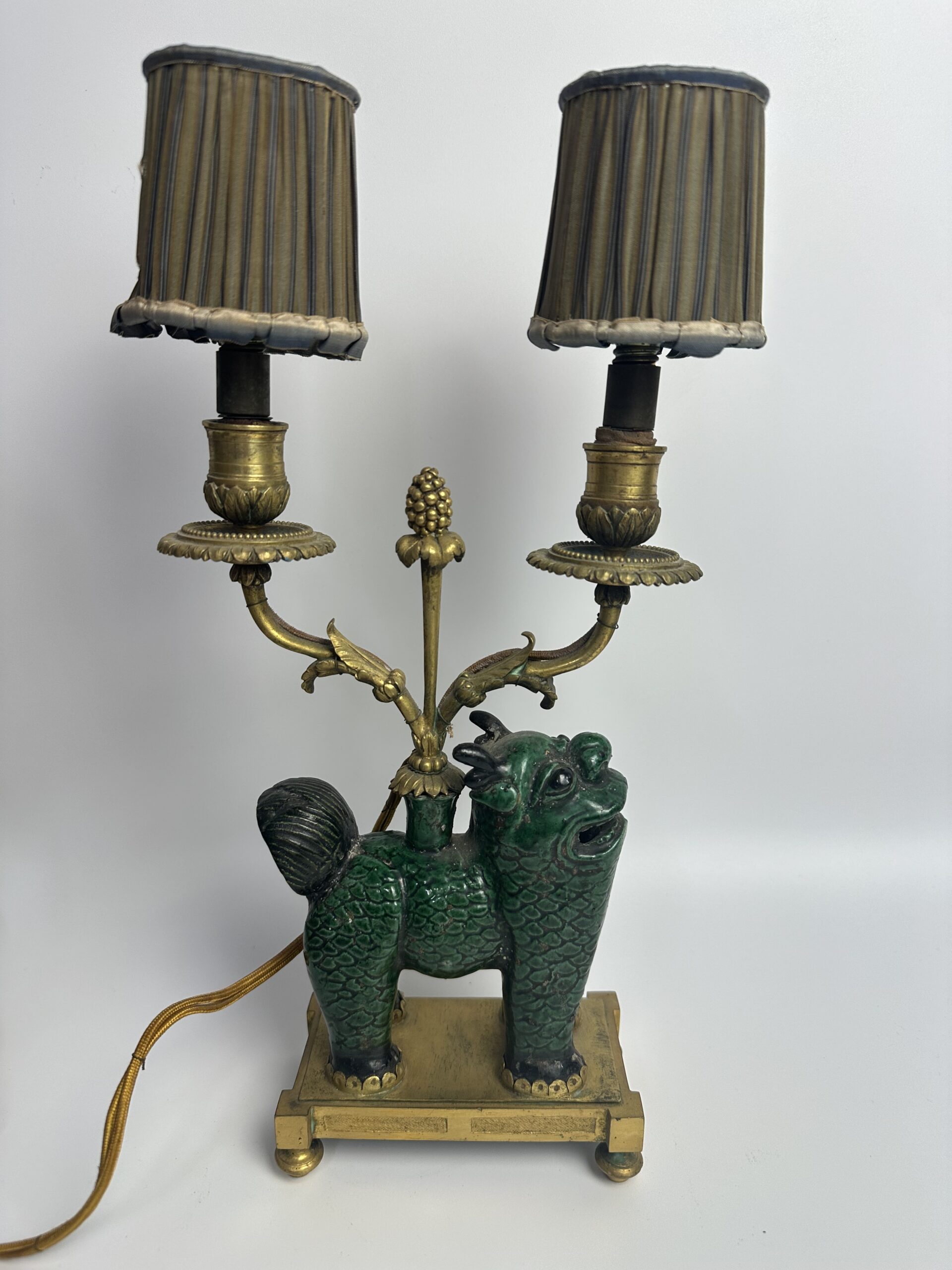 Ancienne paire de lampe chien de Fô – Image 11