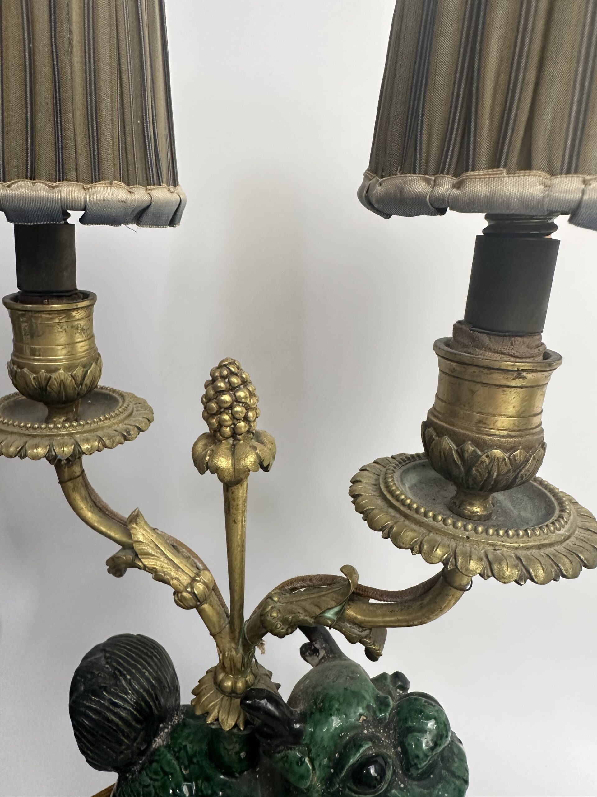 Ancienne paire de lampe chien de Fô – Image 14