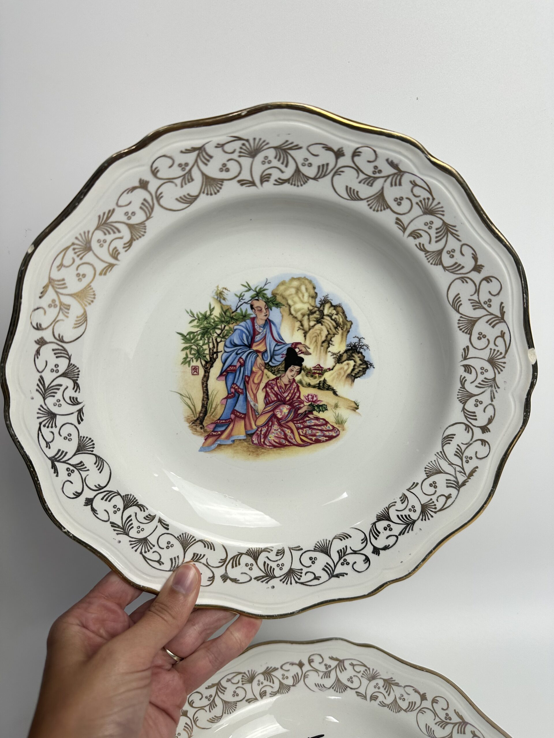 6 assiettes creuses l'Amandinoise modèle Tokio – Image 3