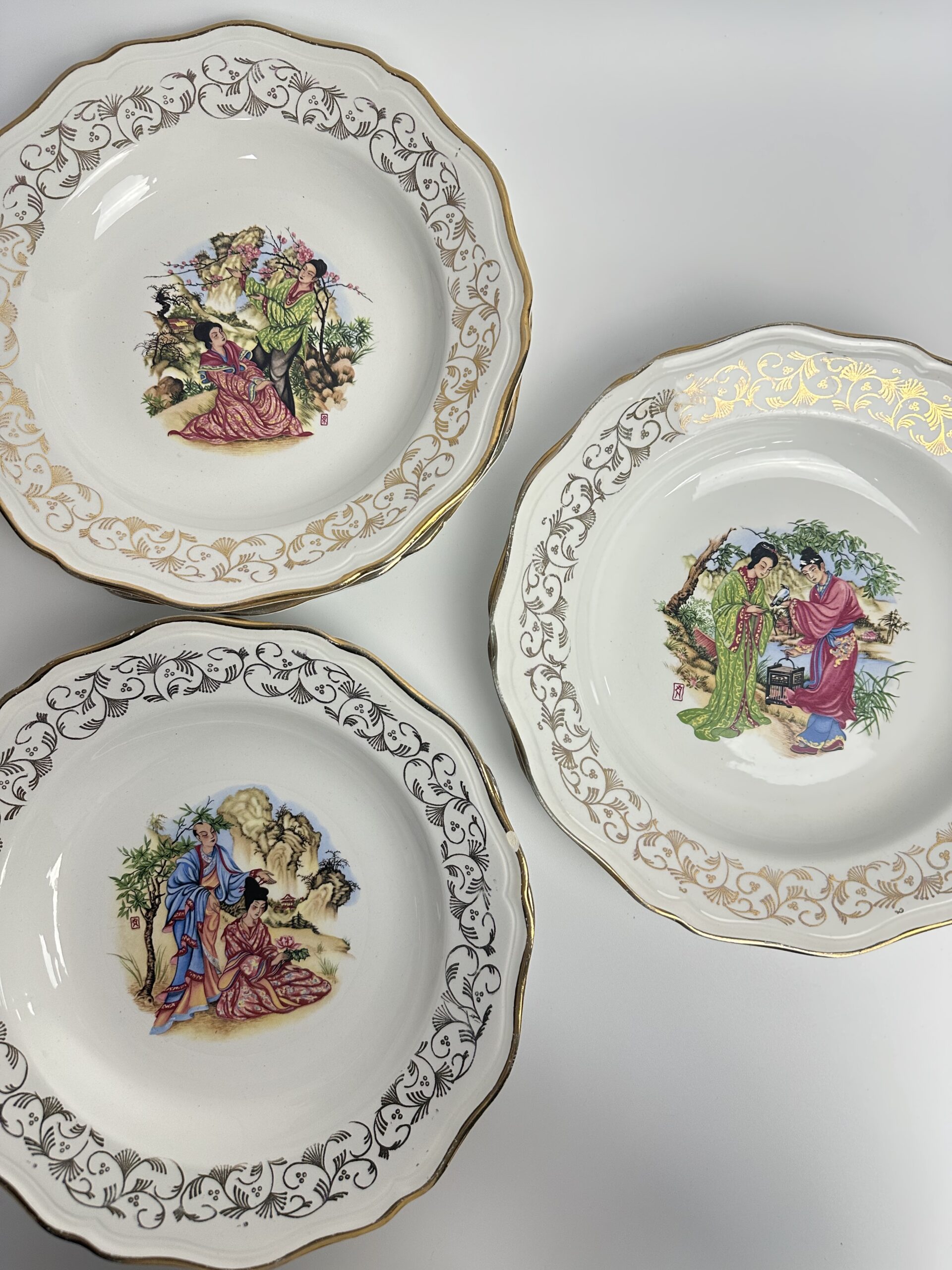 6 assiettes creuses l'Amandinoise modèle Tokio – Image 4