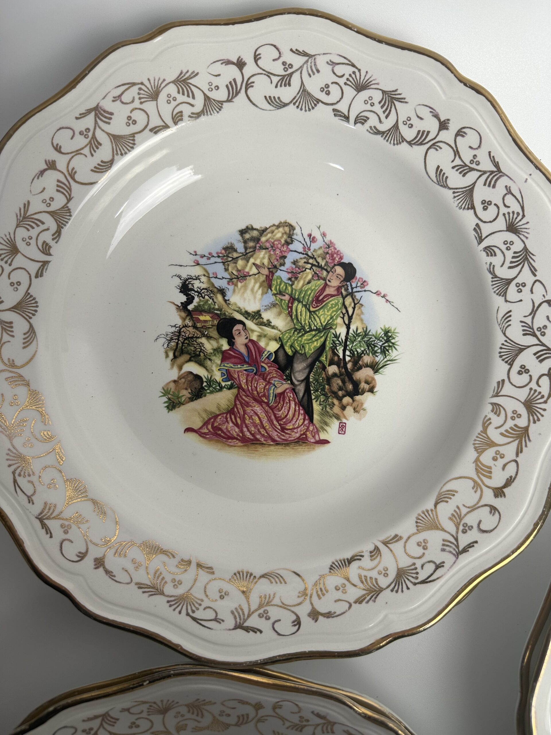6 assiettes creuses l'Amandinoise modèle Tokio – Image 5