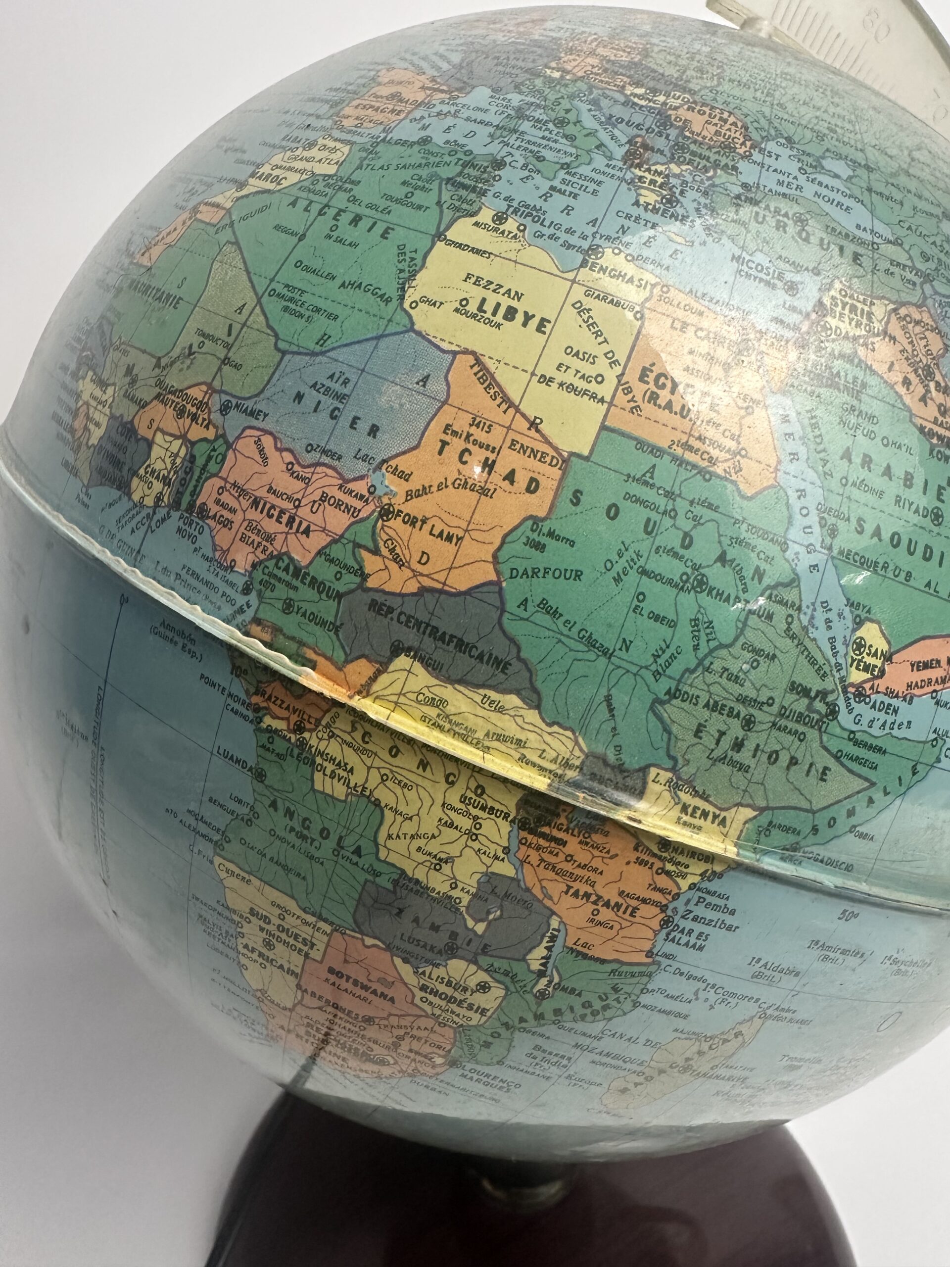 Globe terrestre lumineux Nova Rico vintage années 70 – Image 3