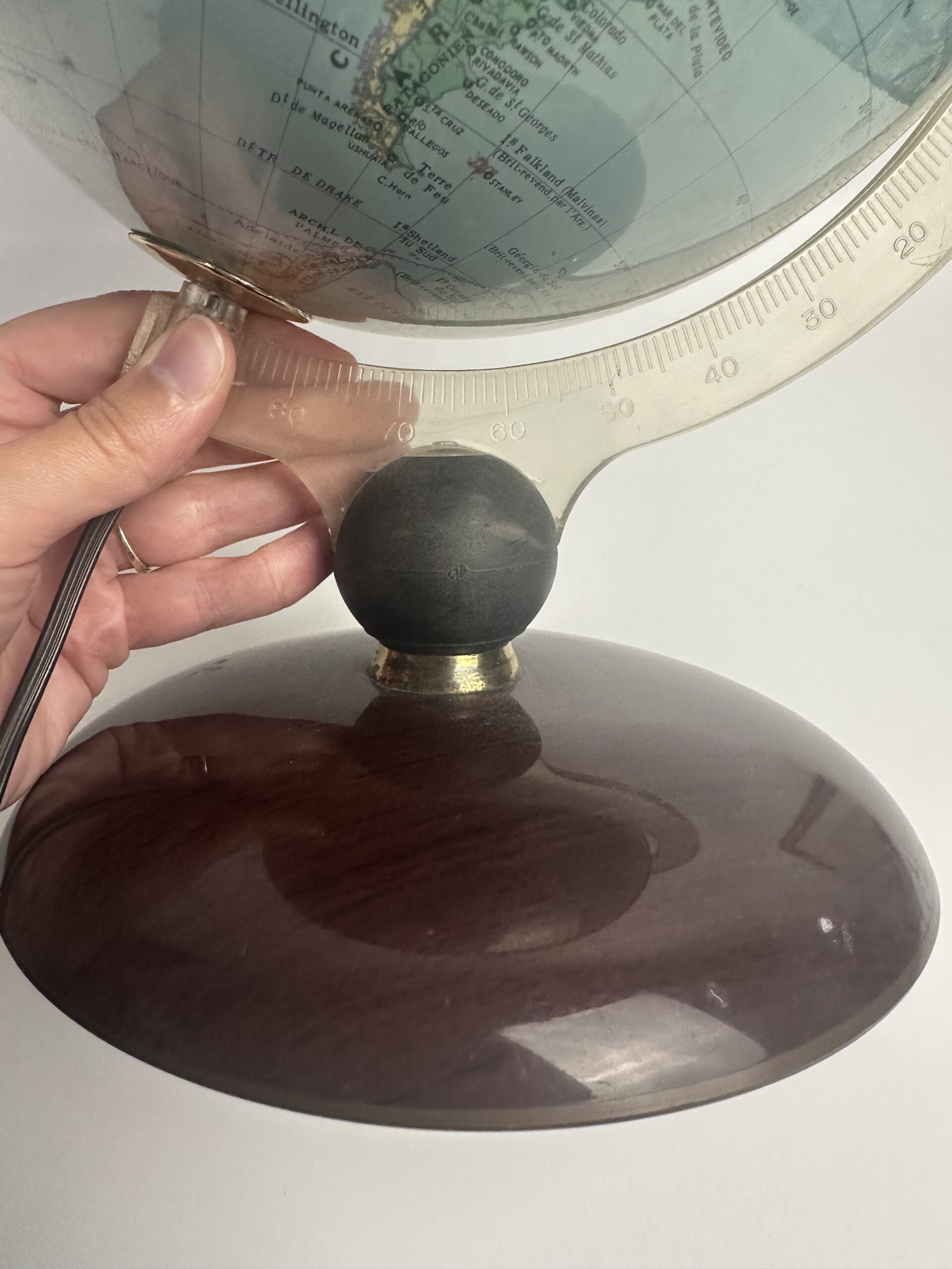Globe terrestre lumineux Nova Rico vintage années 70 – Image 6